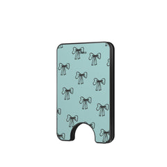 Bow Blue Magnetic Wallet