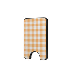 Gingham Yellow Magnetic Wallet