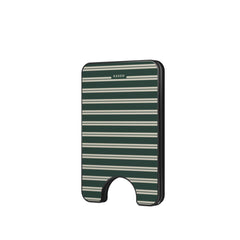Bottle Green Stripe Magnetic Wallet