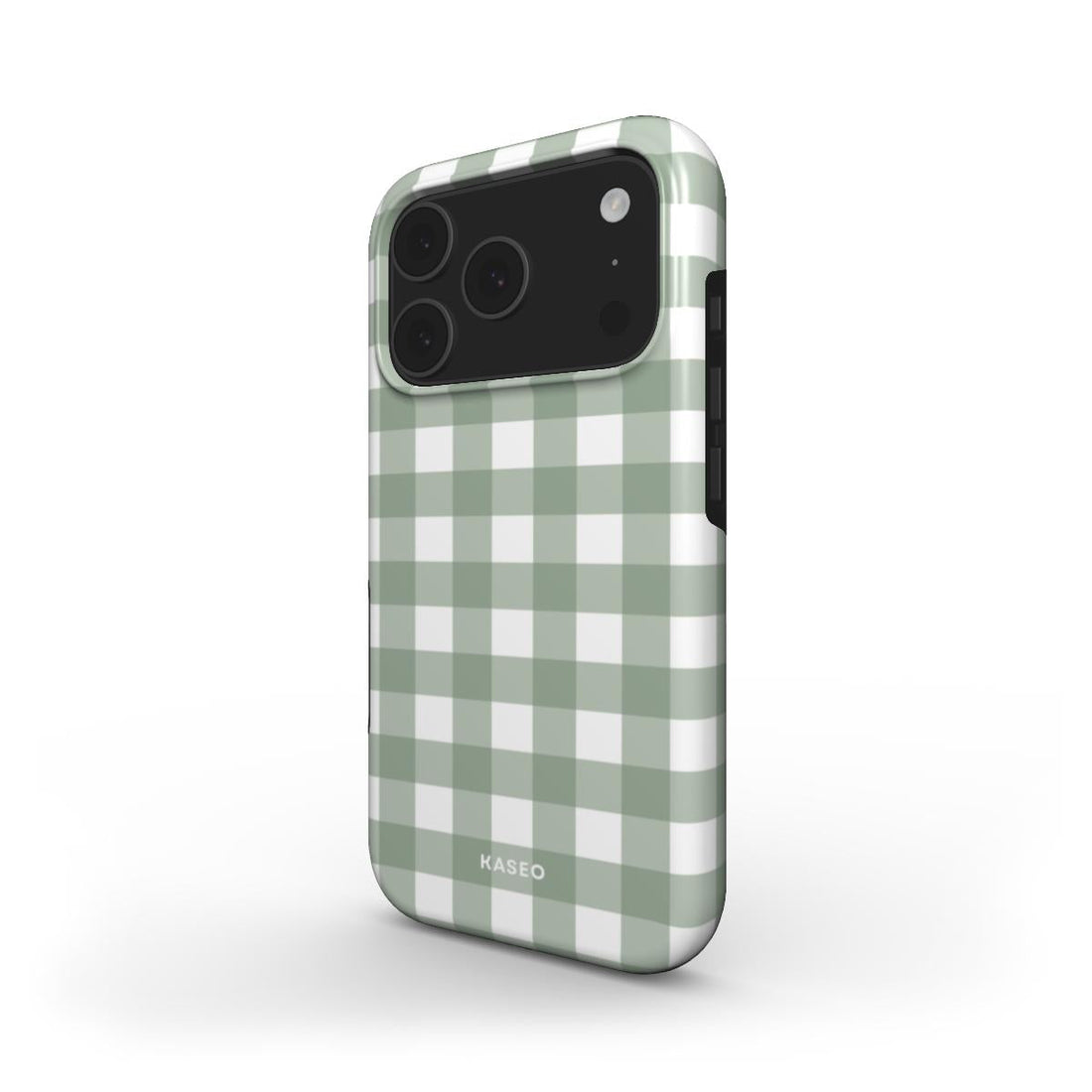 Gingham Sage iPhone case