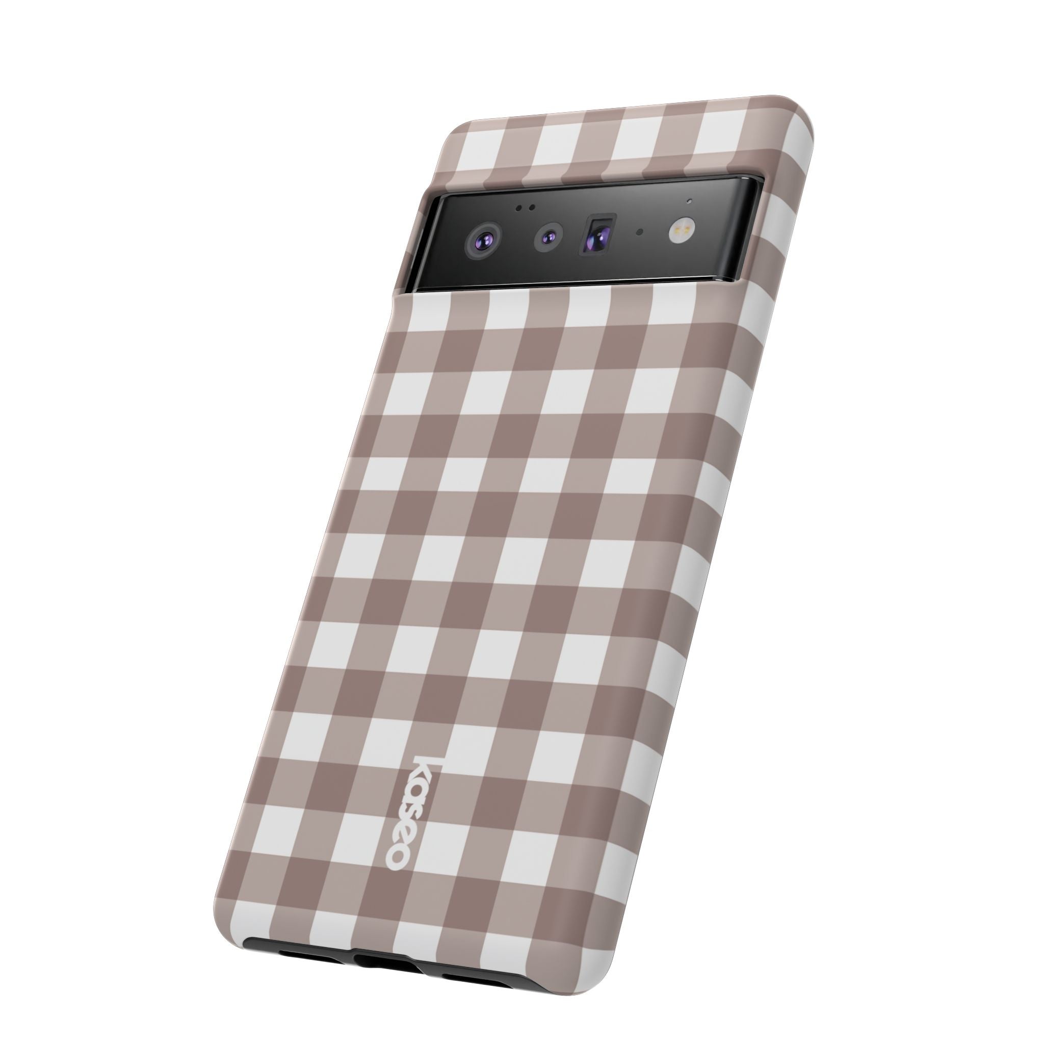 Gingham Brown