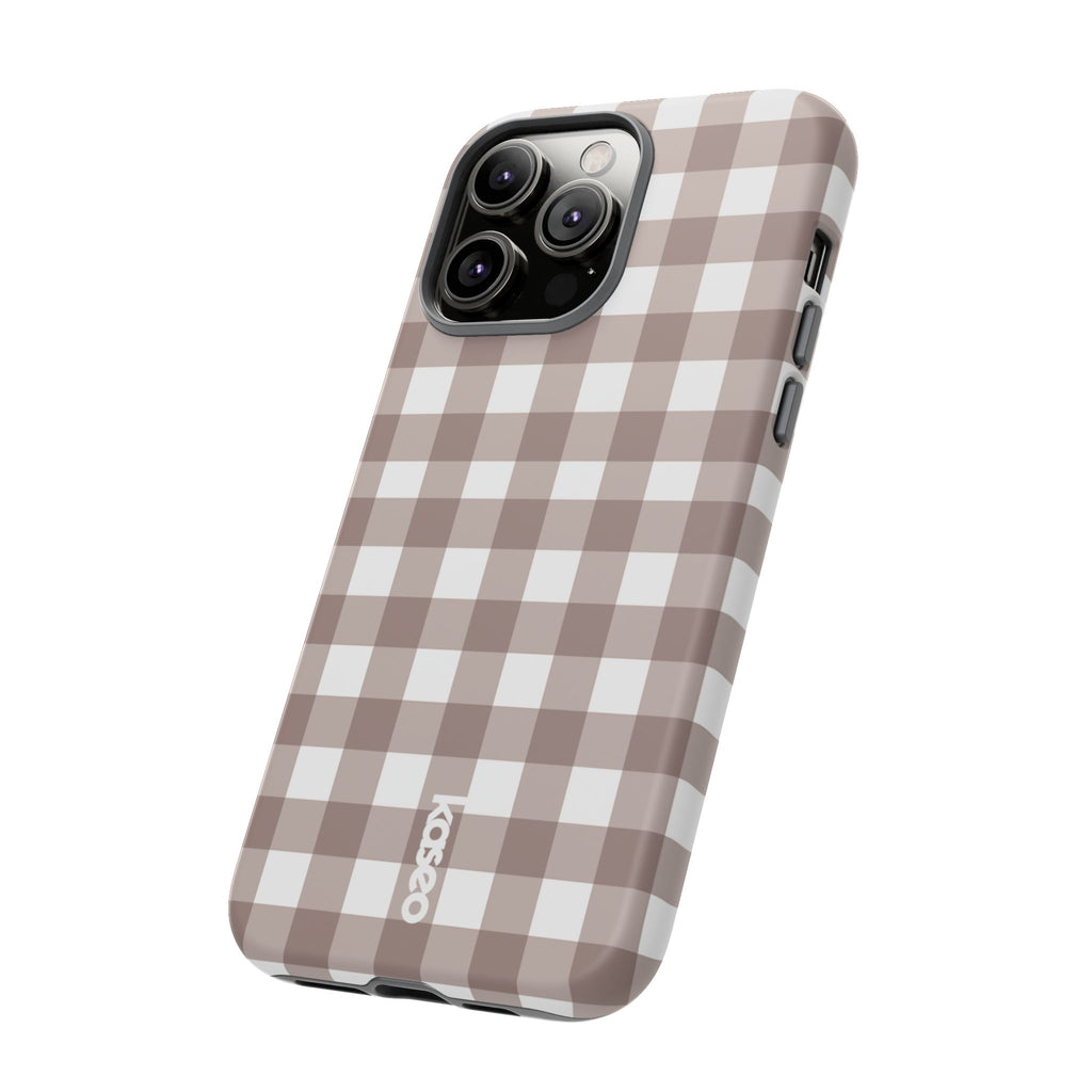 Gingham Brown