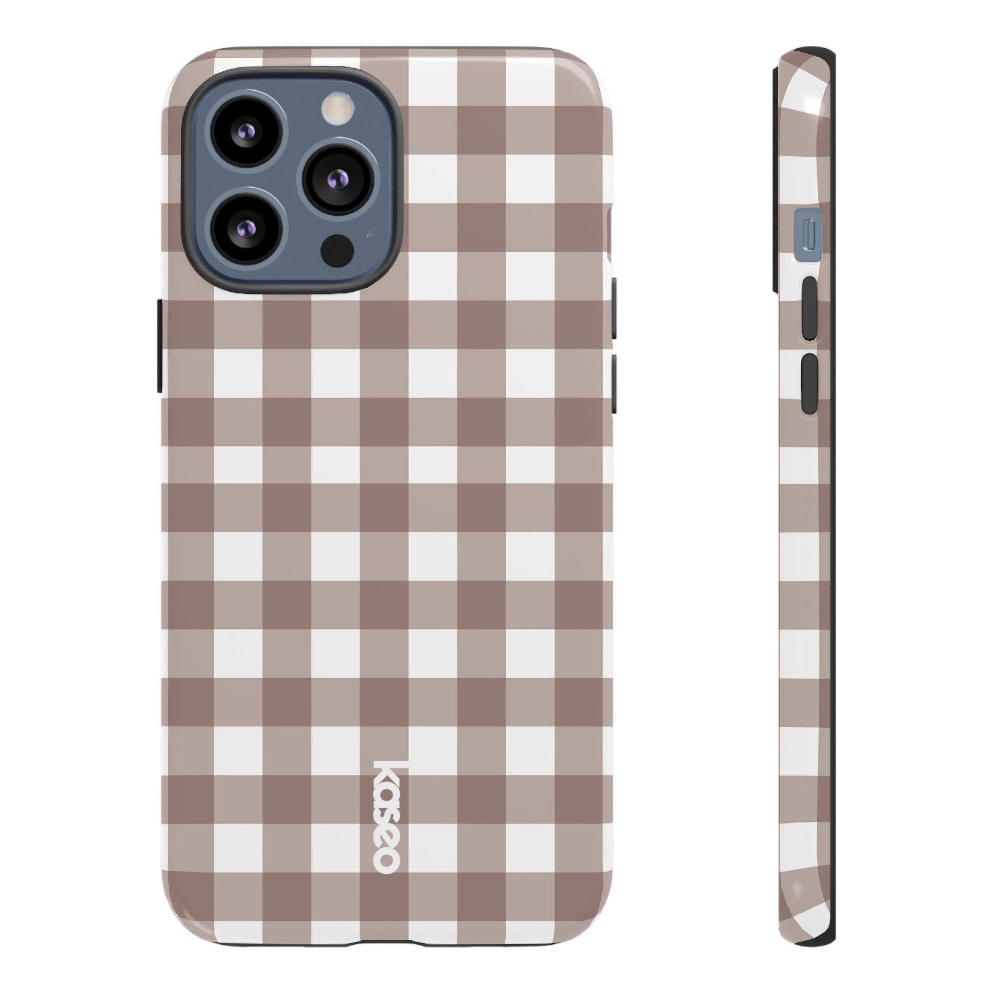 Gingham Brown