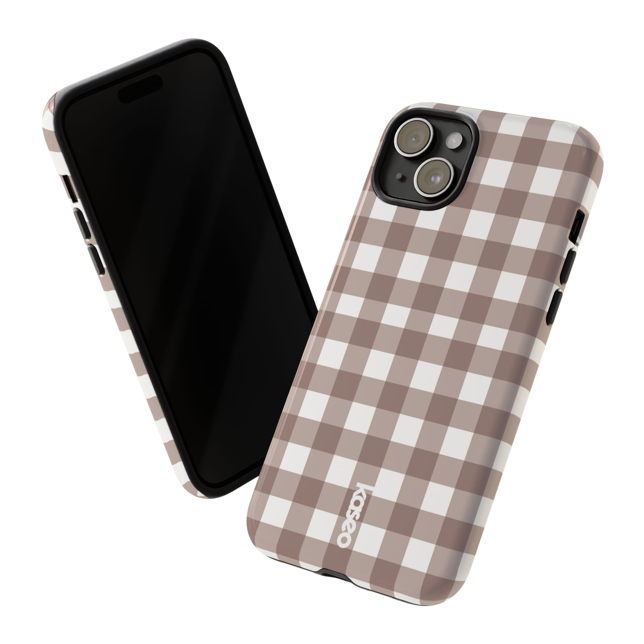 Gingham Brown