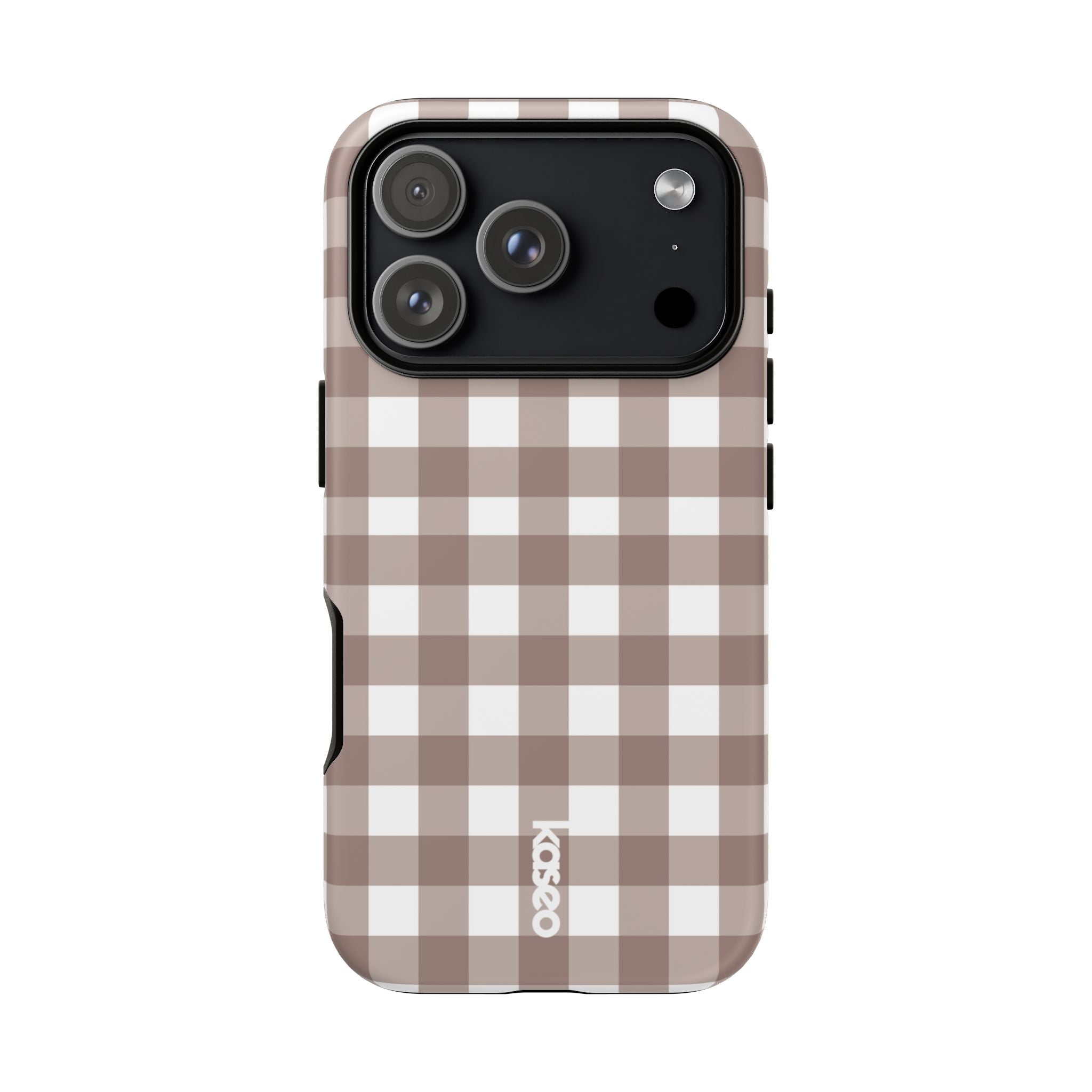 Gingham Brown