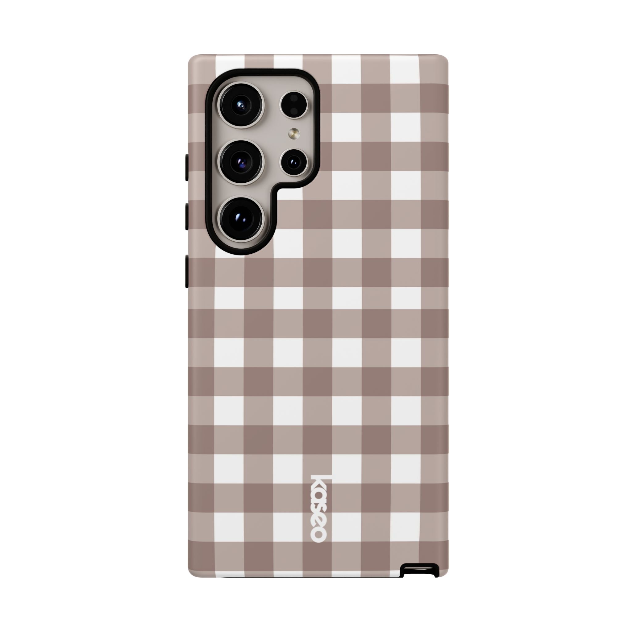Gingham Brown