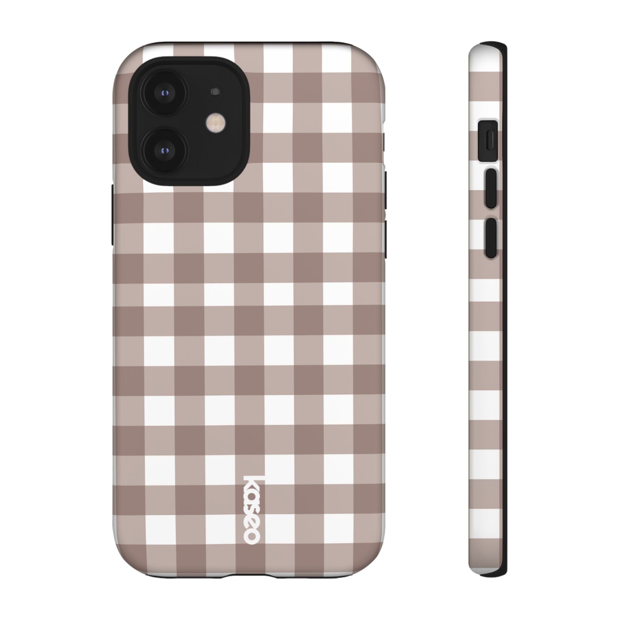 Gingham Brown