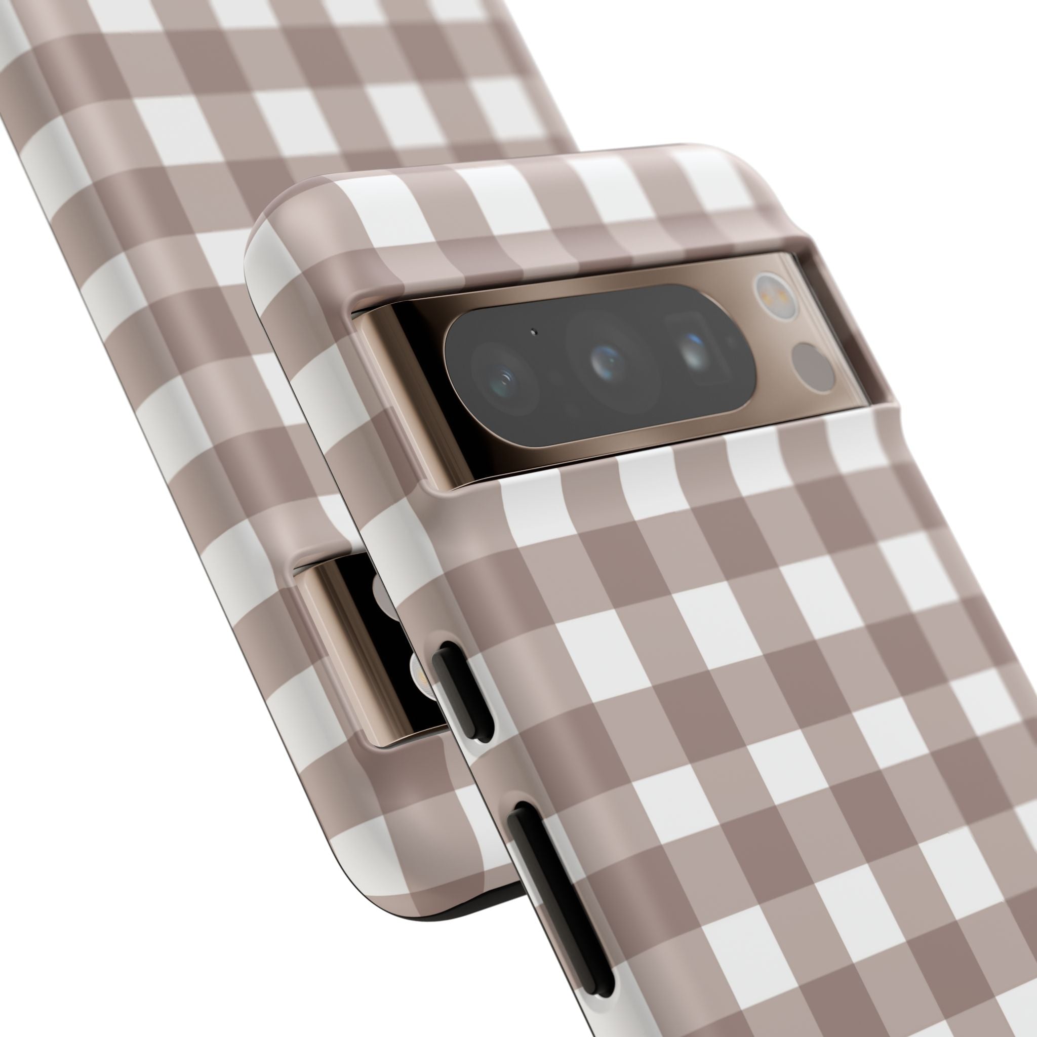 Gingham Brown