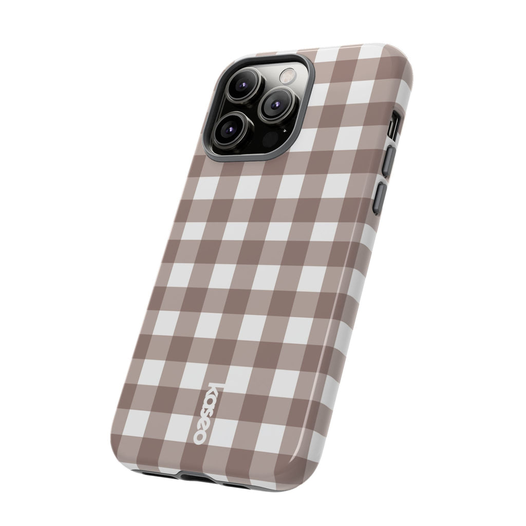 Gingham Brown