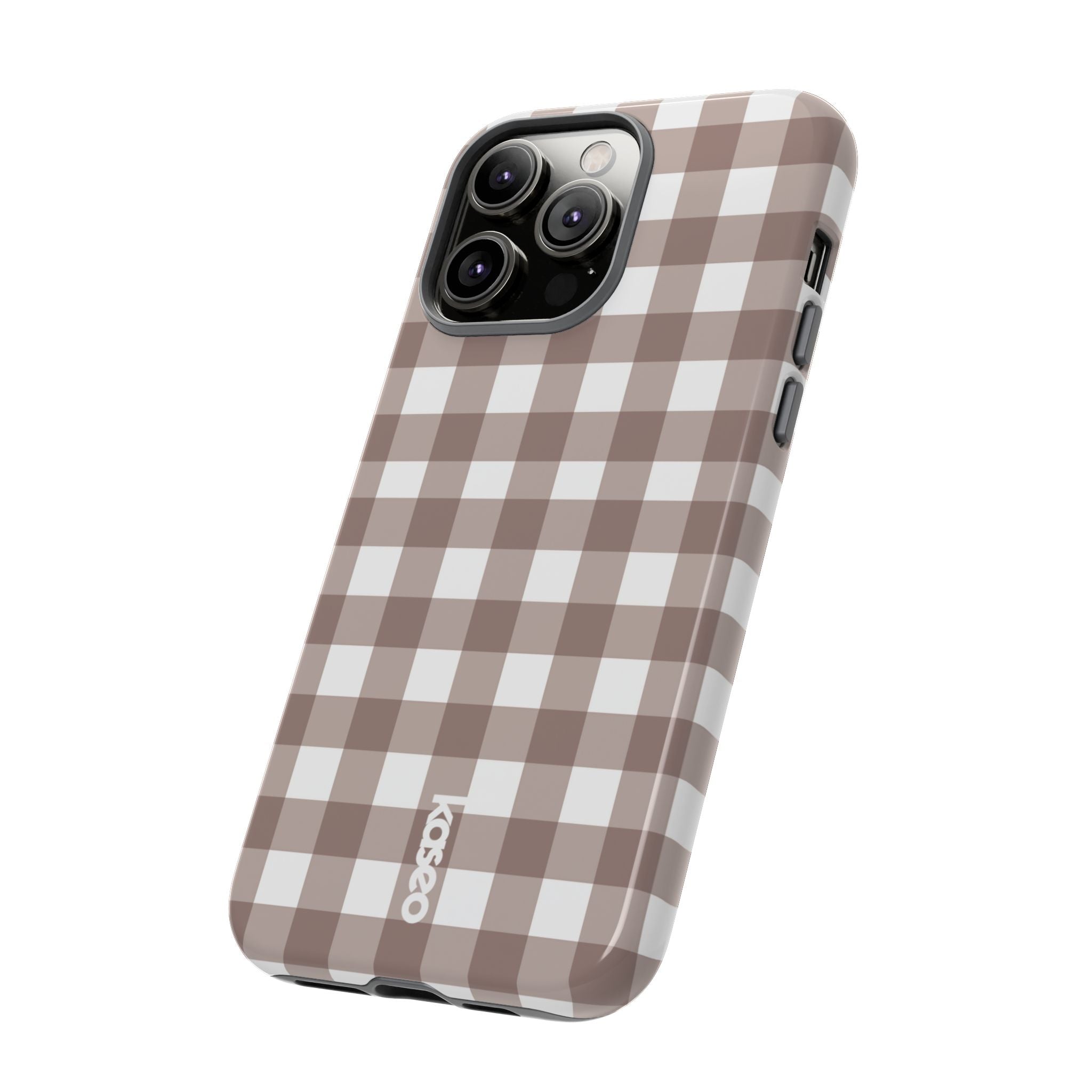 Gingham Brown
