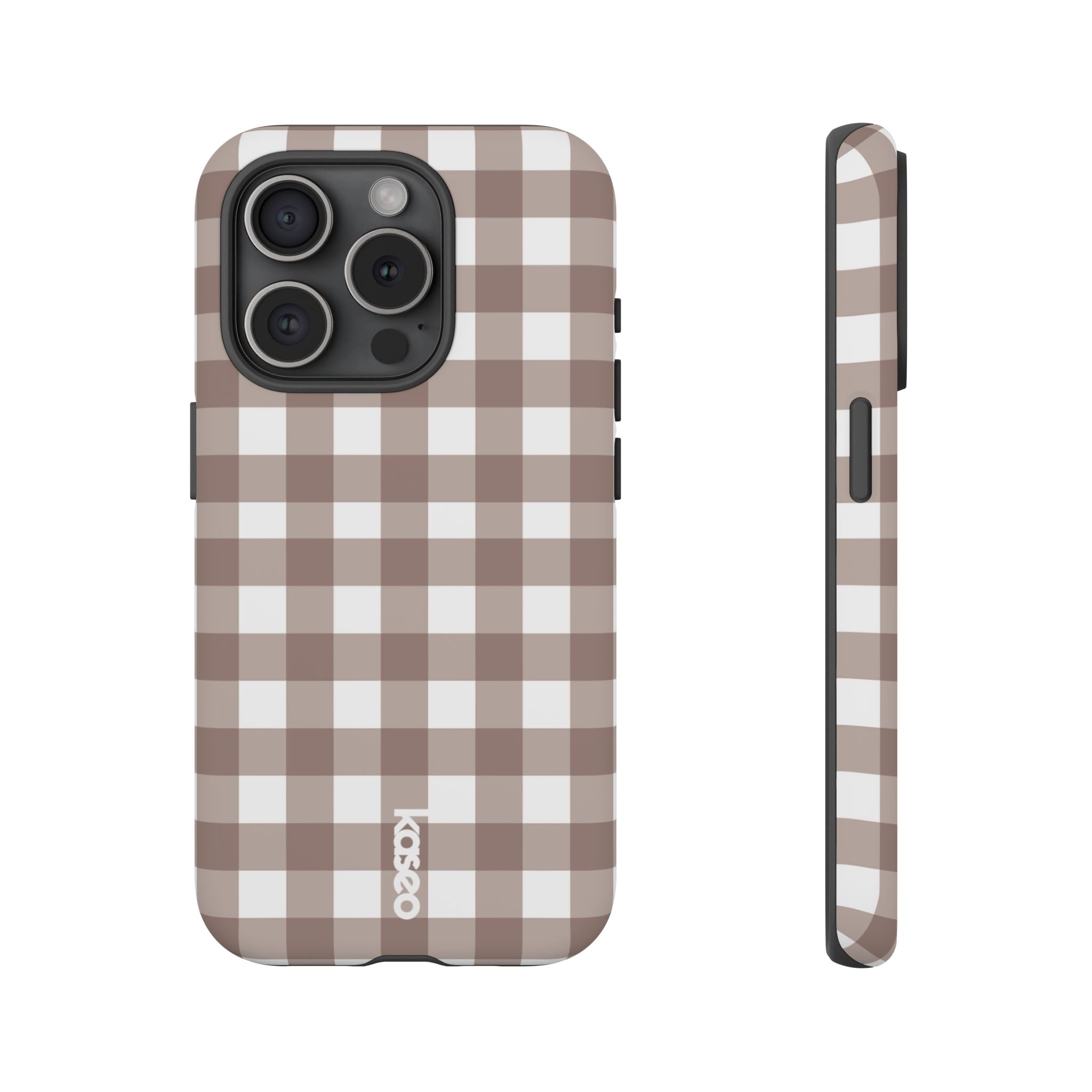 Gingham Brown