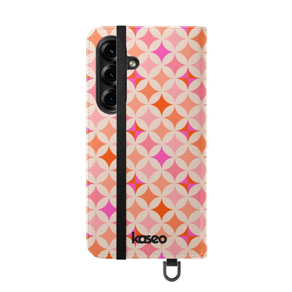 Retro Tile - Flip Phone Case