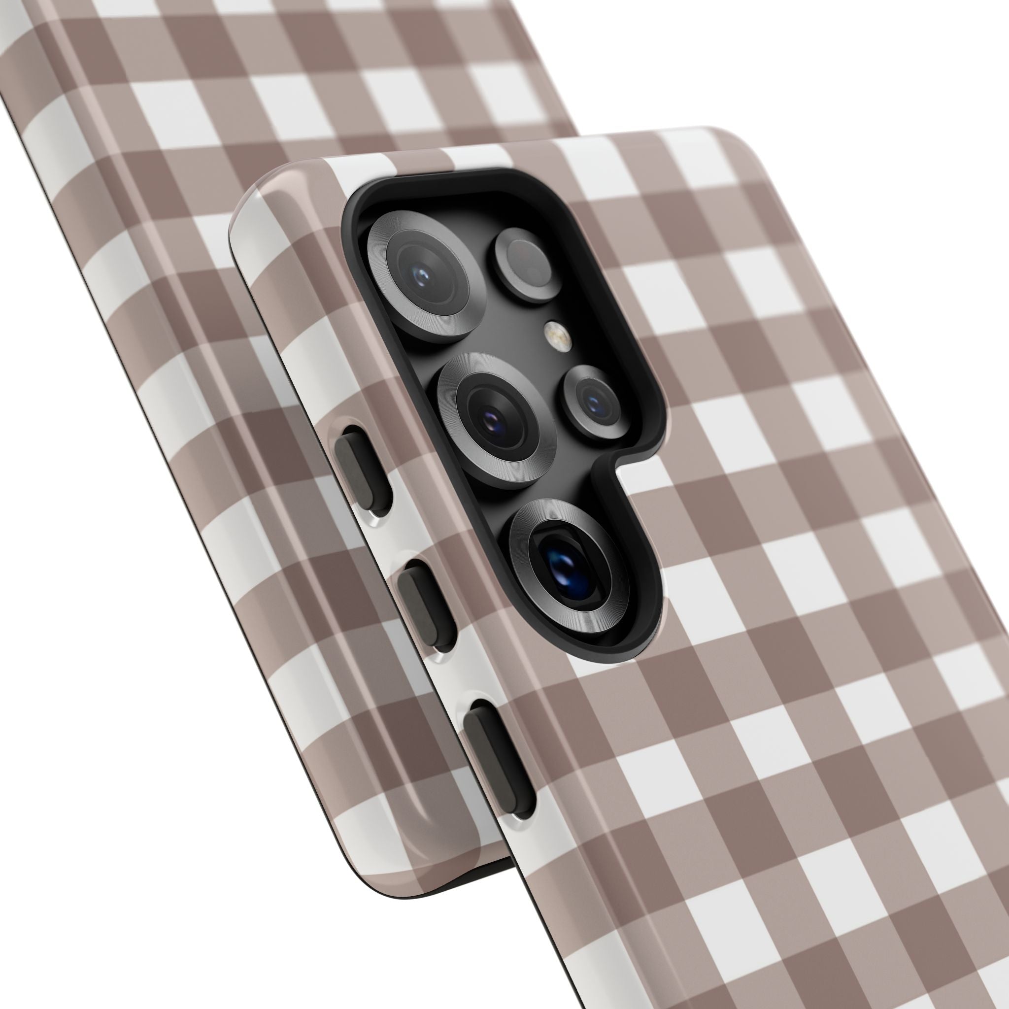 Gingham Brown