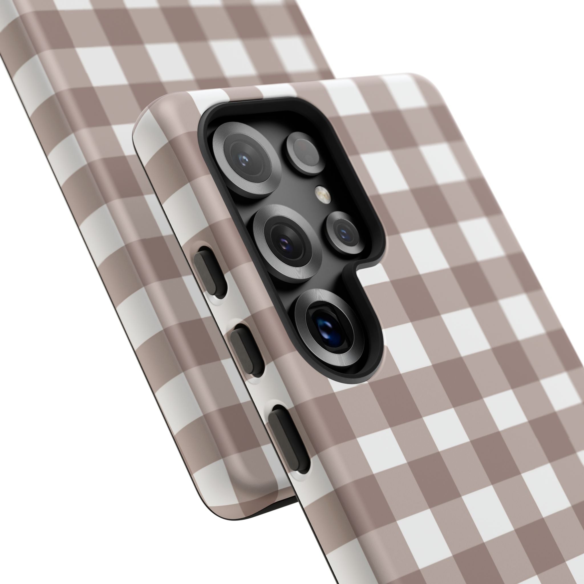 Gingham Brown