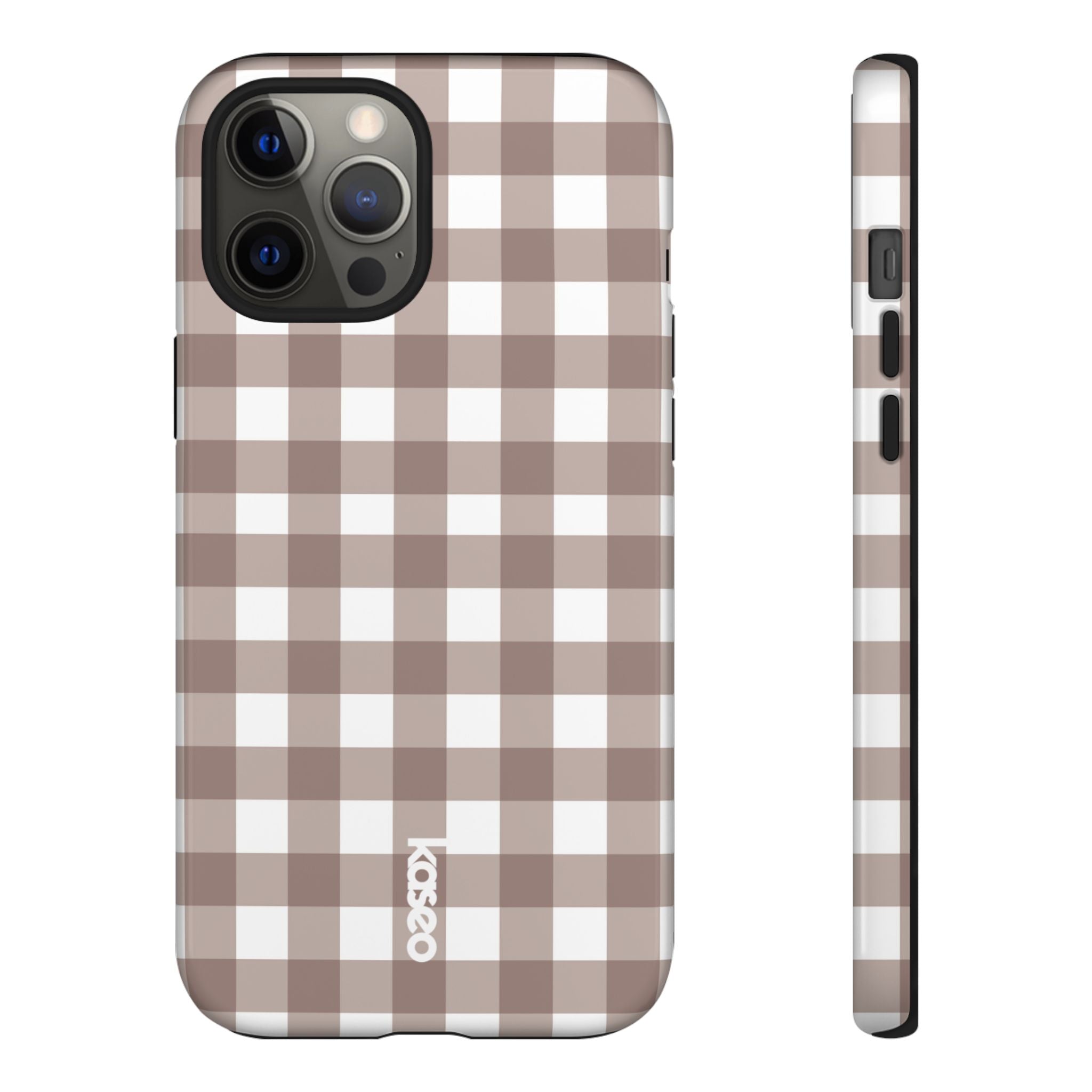 Gingham Brown