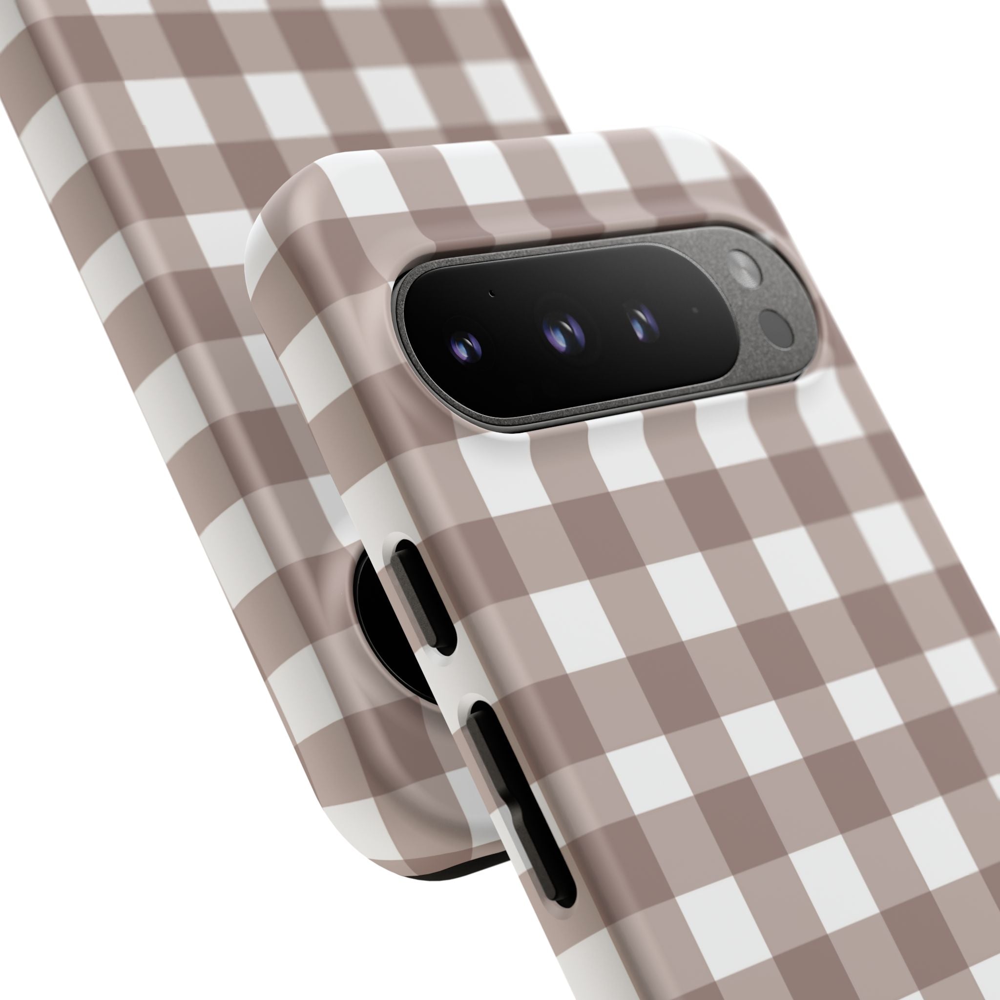 Gingham Brown