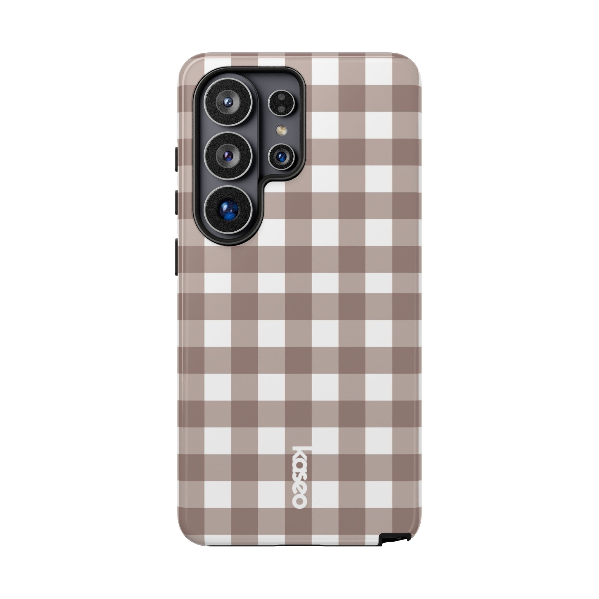 Gingham Brown