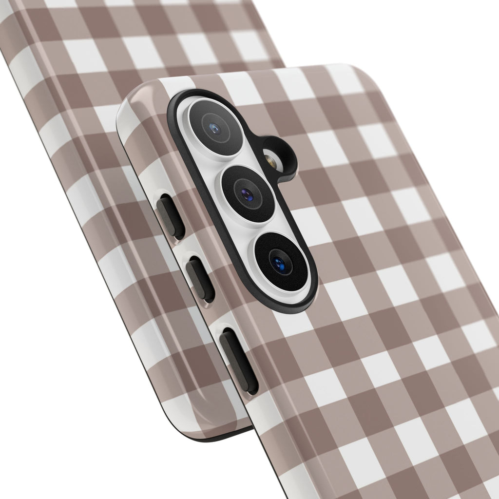 Gingham Brown