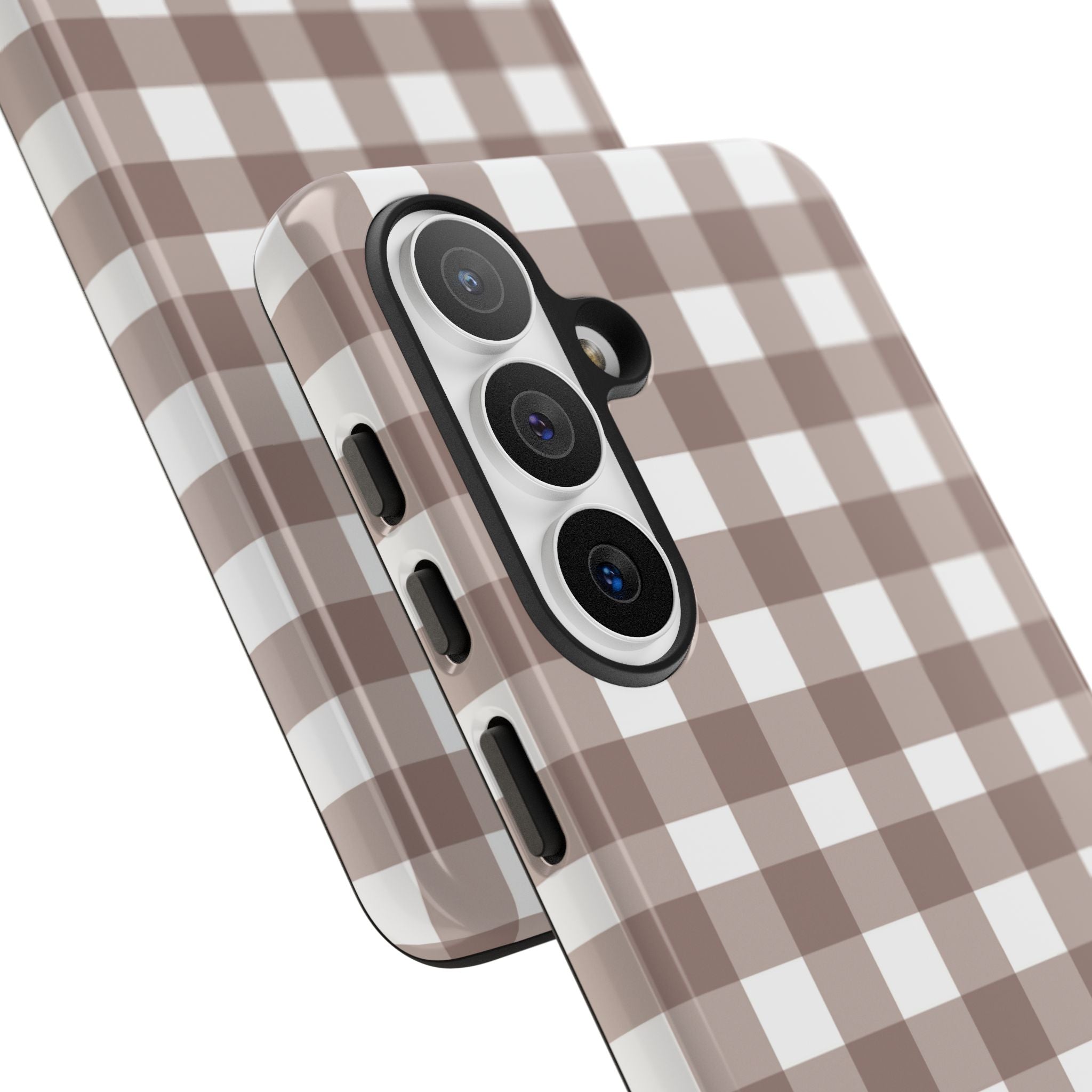 Gingham Brown