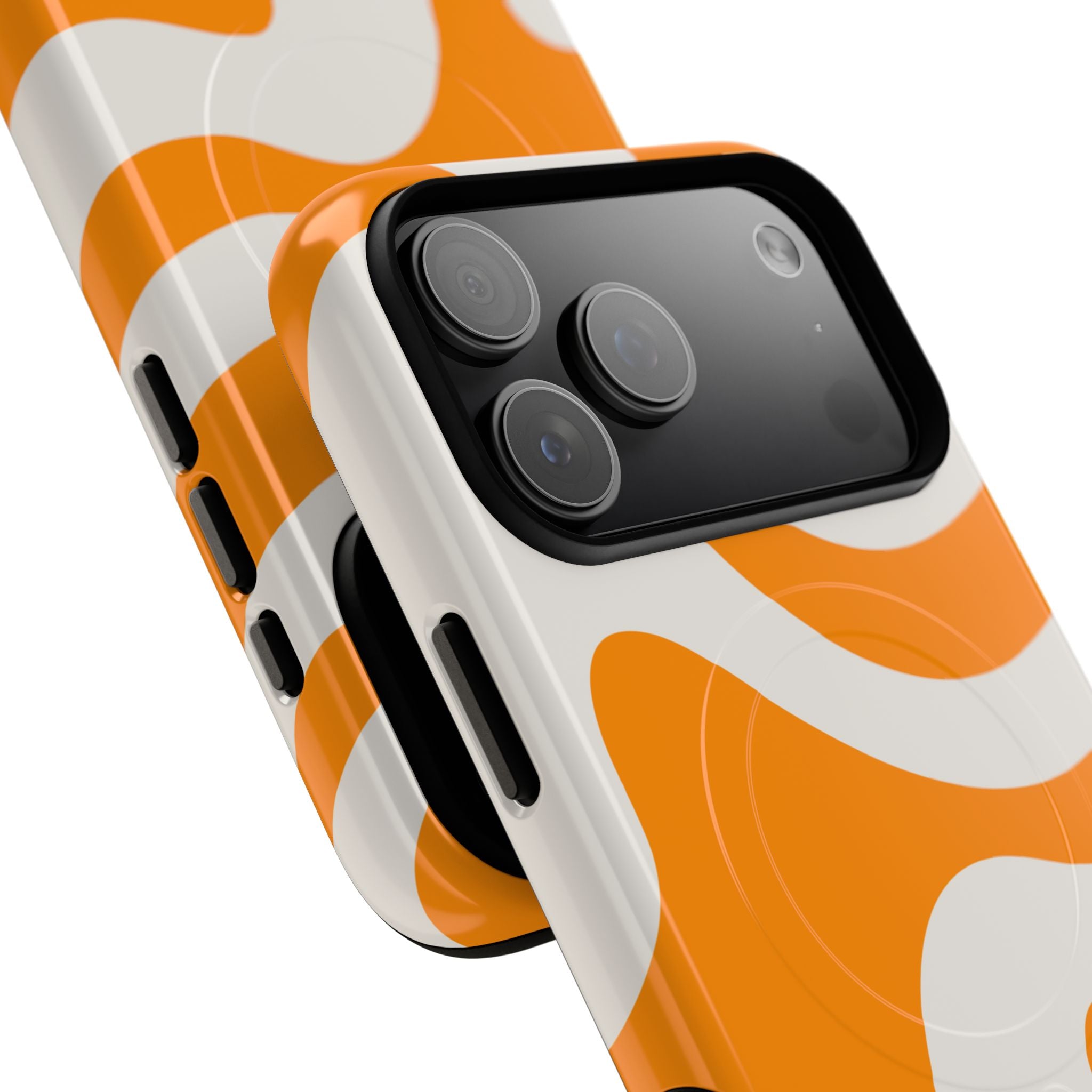 Cinnamon Swirl caramel print MagSafe-compatible phone case