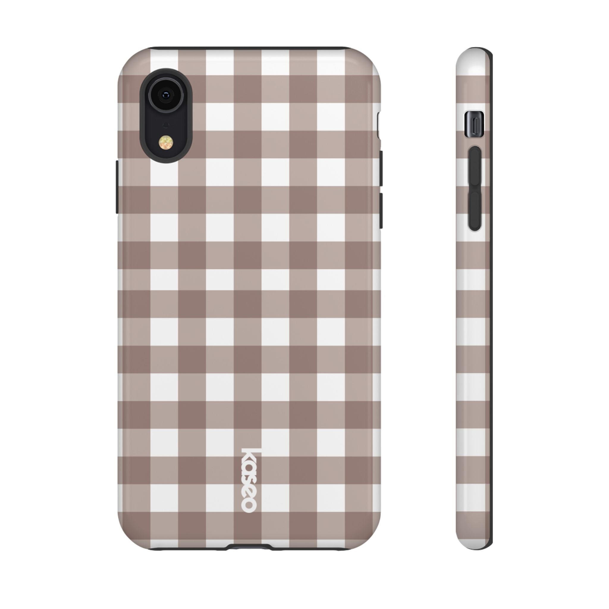 Gingham Brown