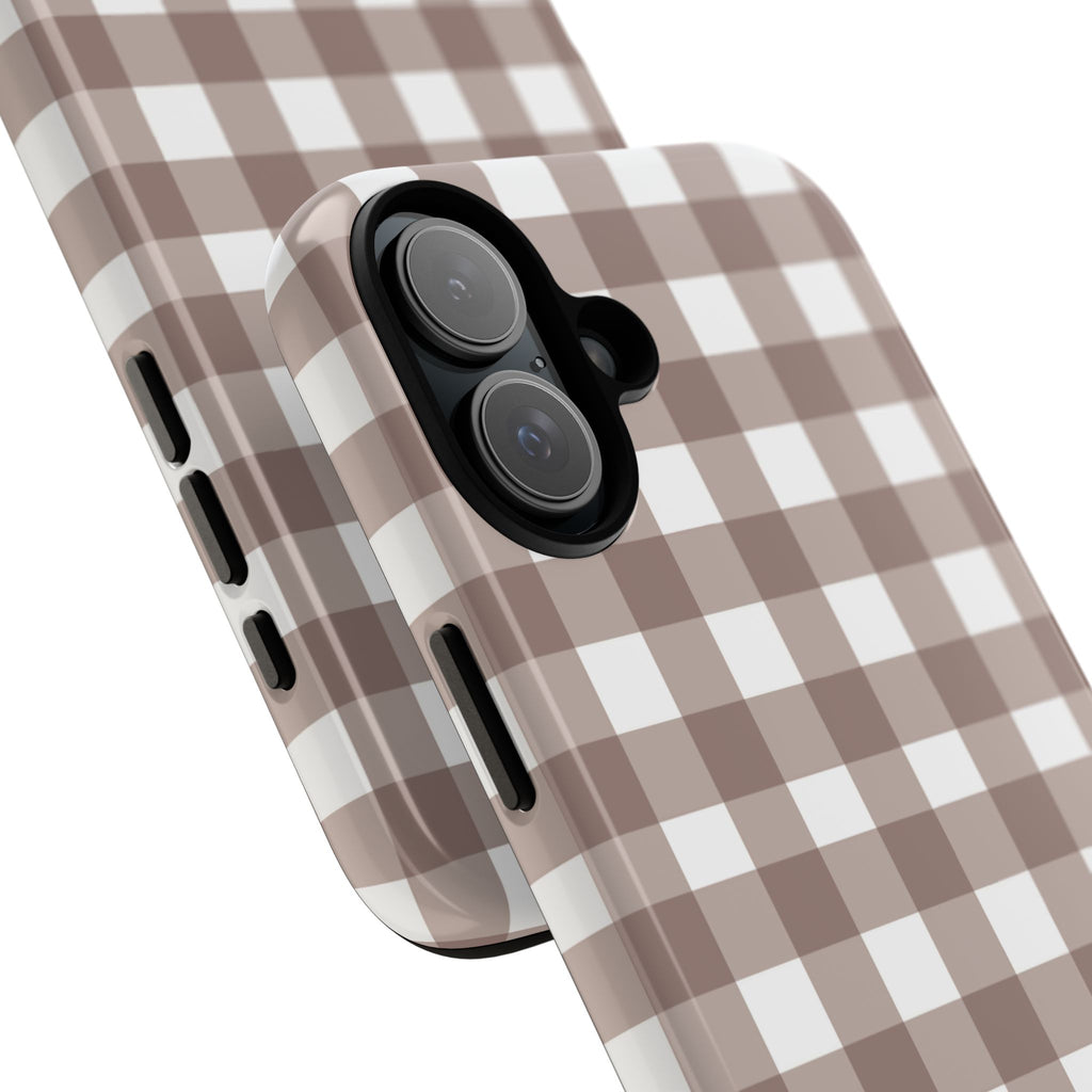 Gingham Brown