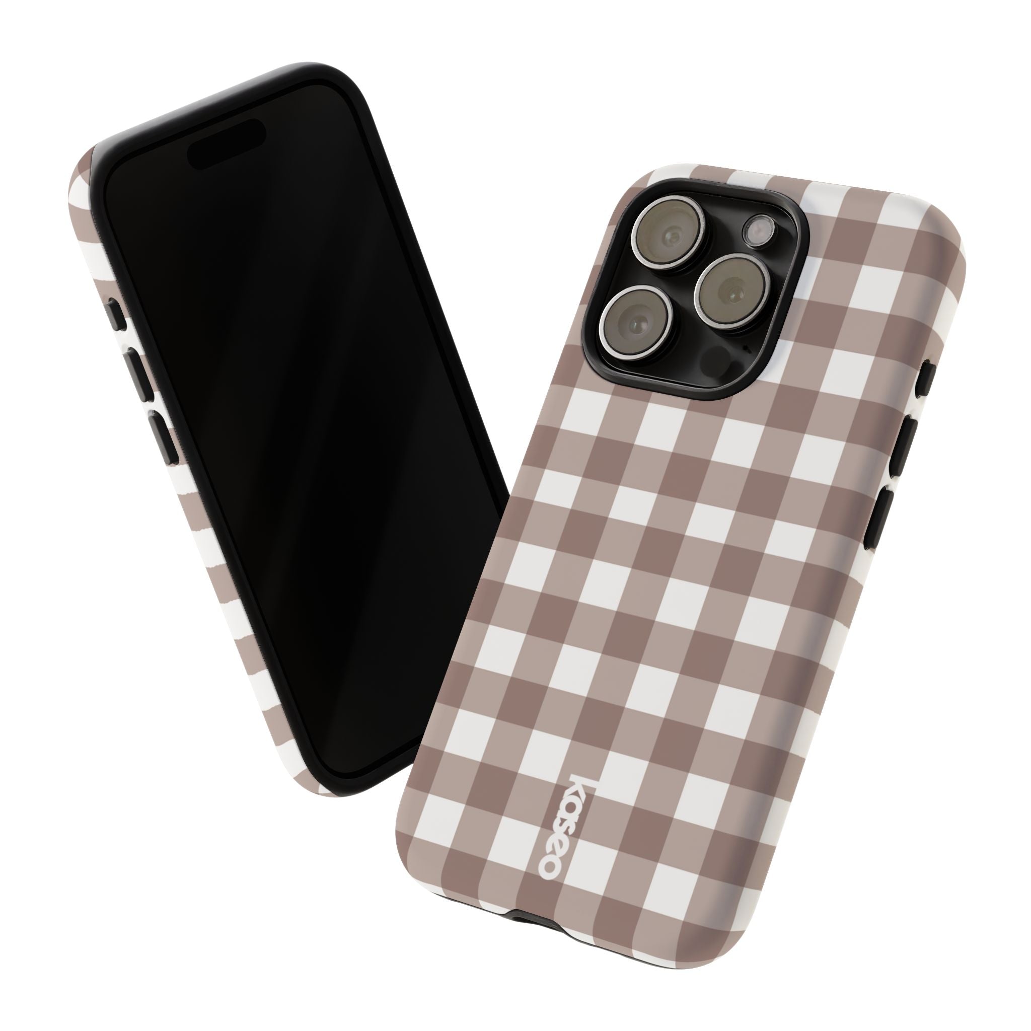 Gingham Brown