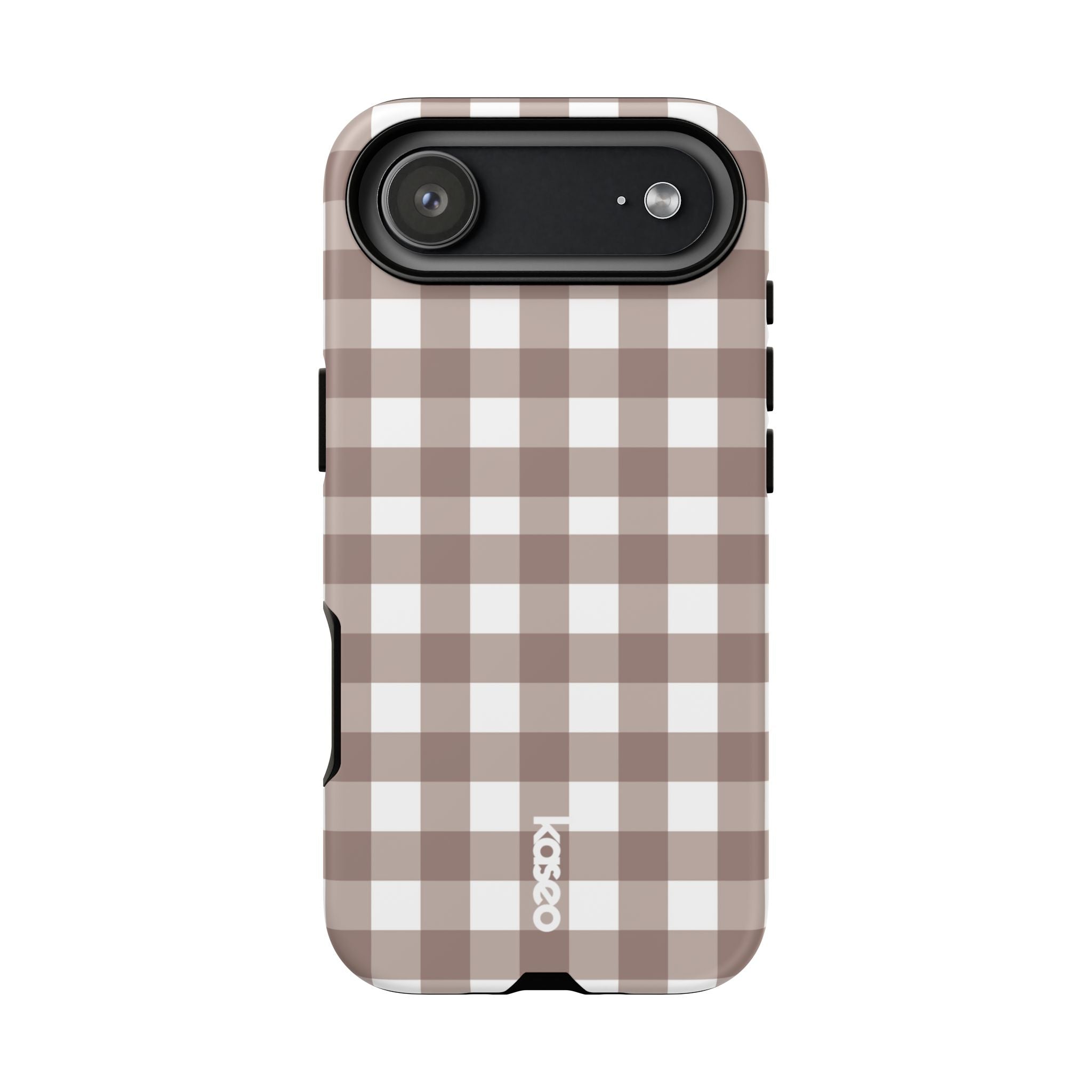 Gingham Brown