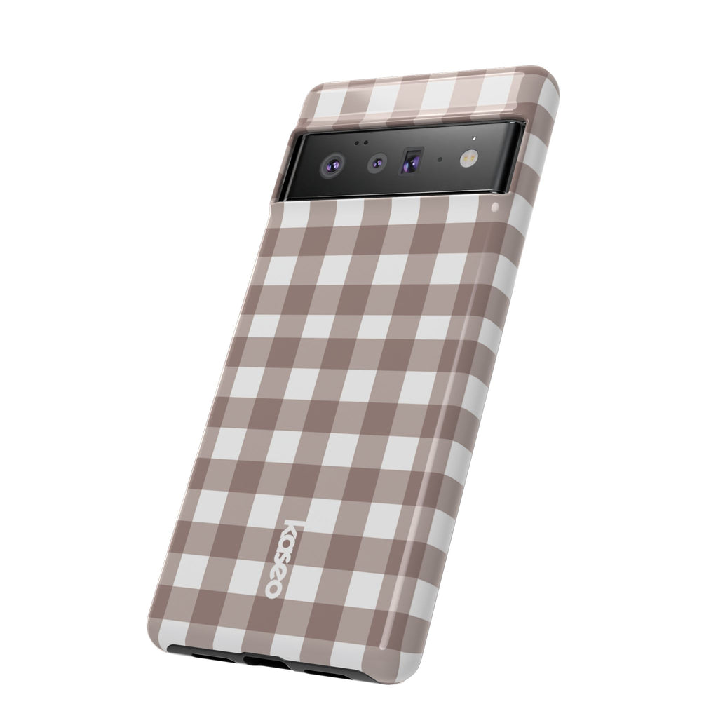 Gingham Brown