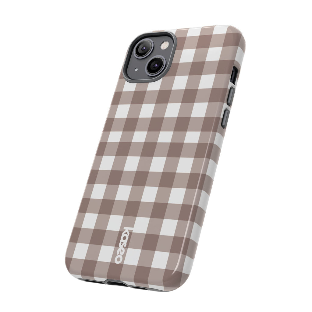 Gingham Brown