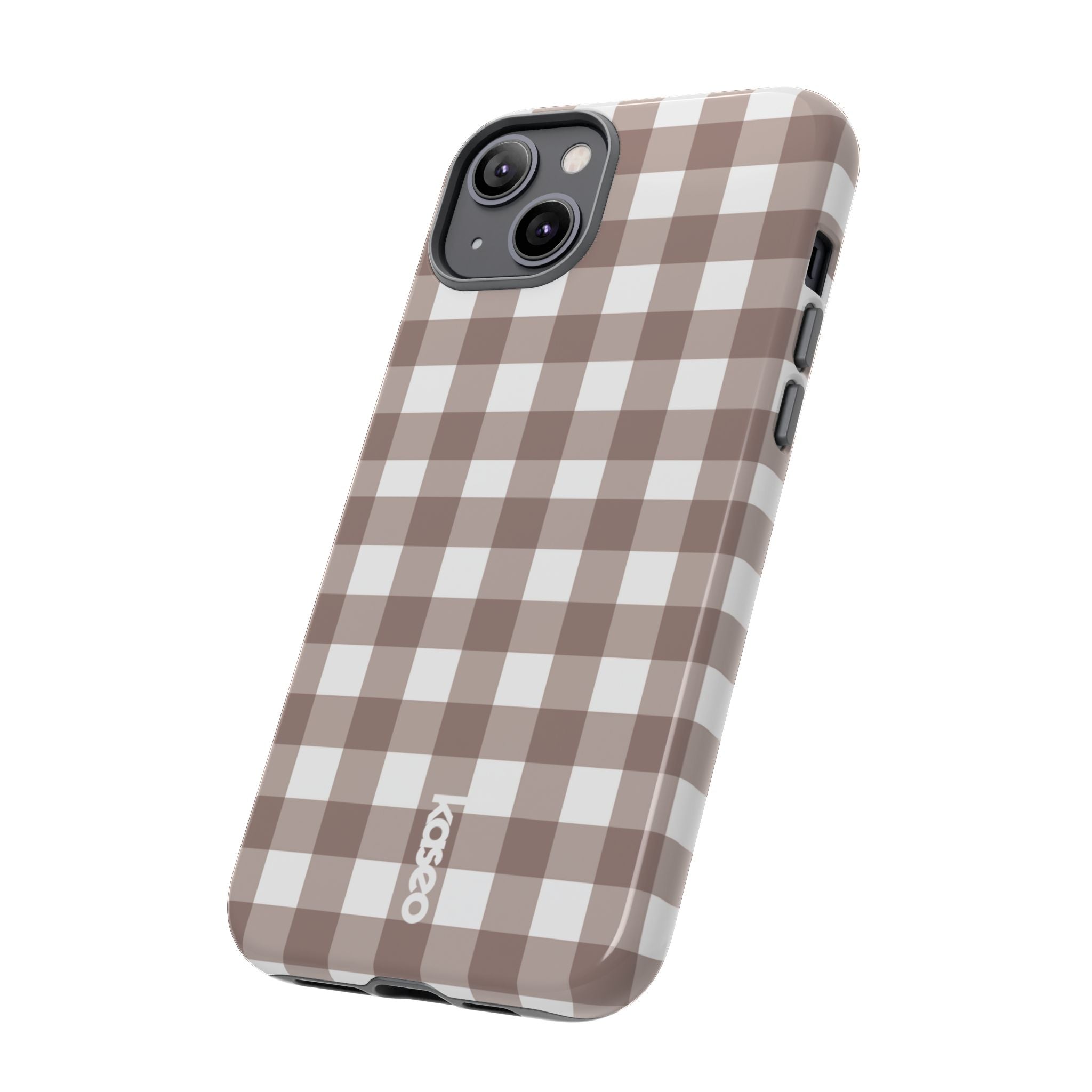 Gingham Brown