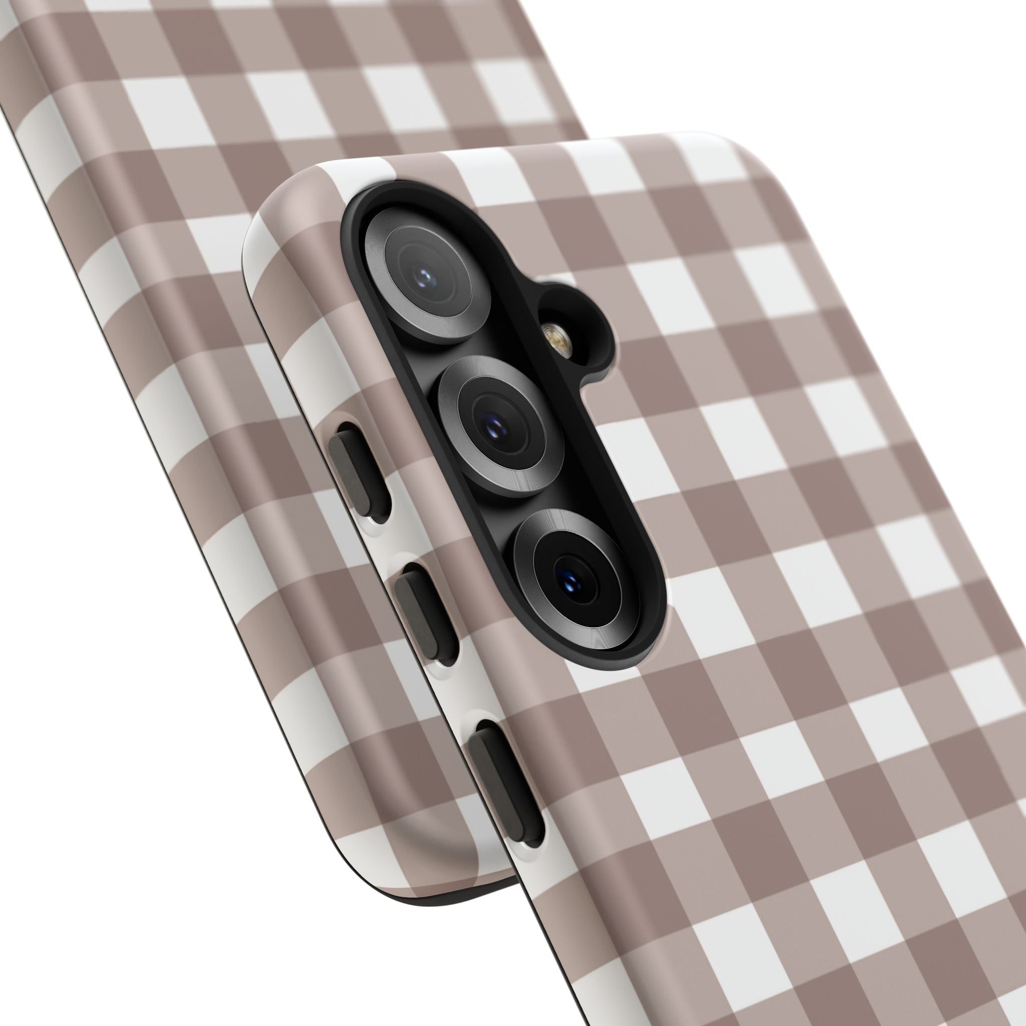 Gingham Brown