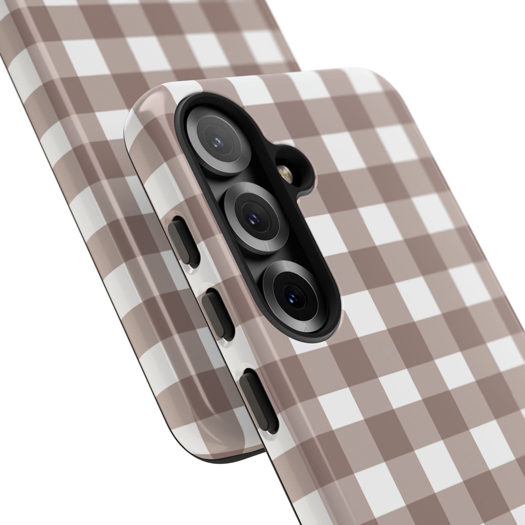 Gingham Brown