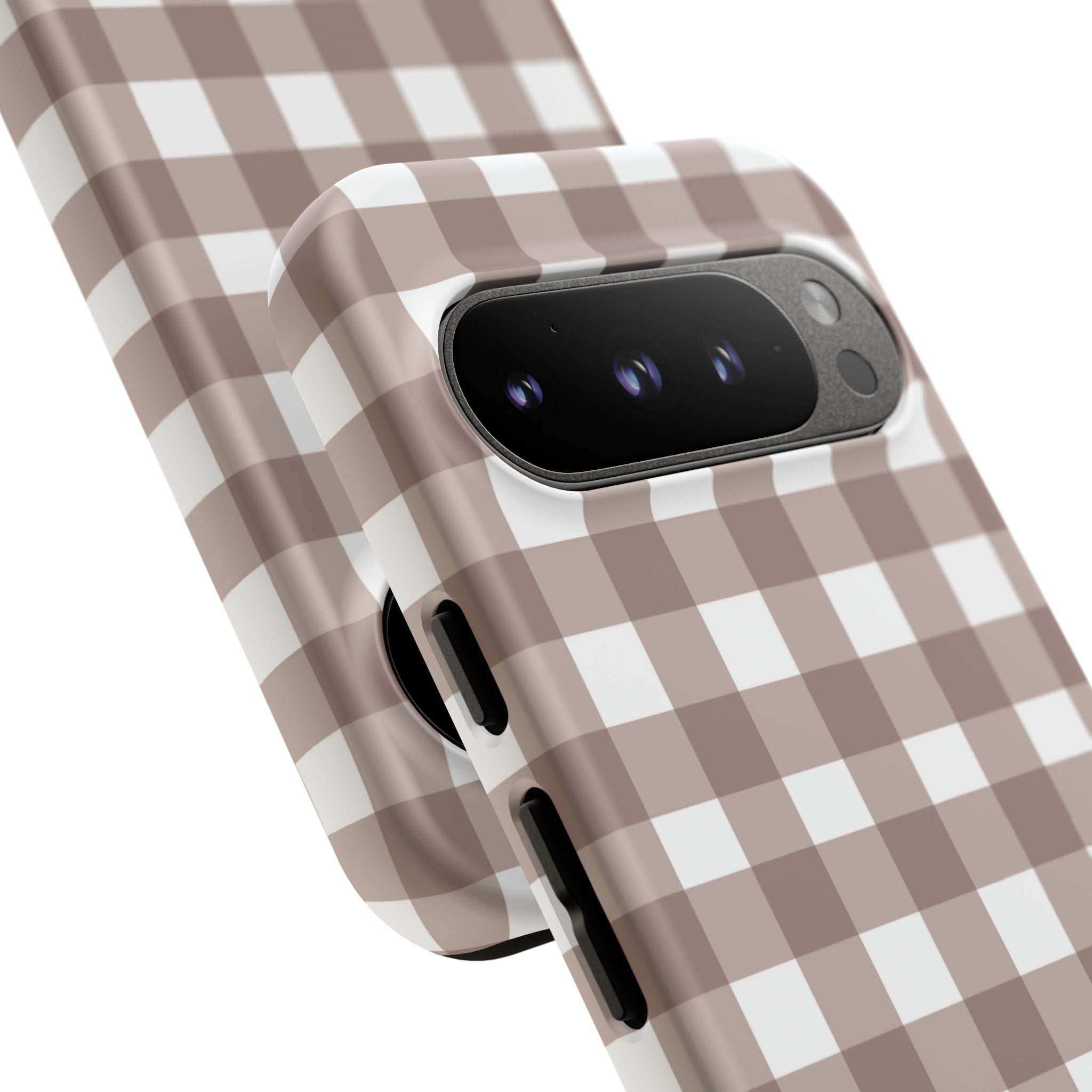 Gingham Brown
