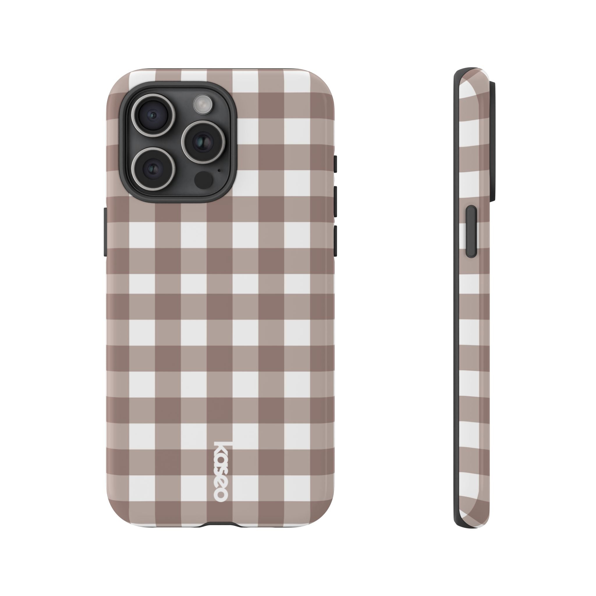 Gingham Brown