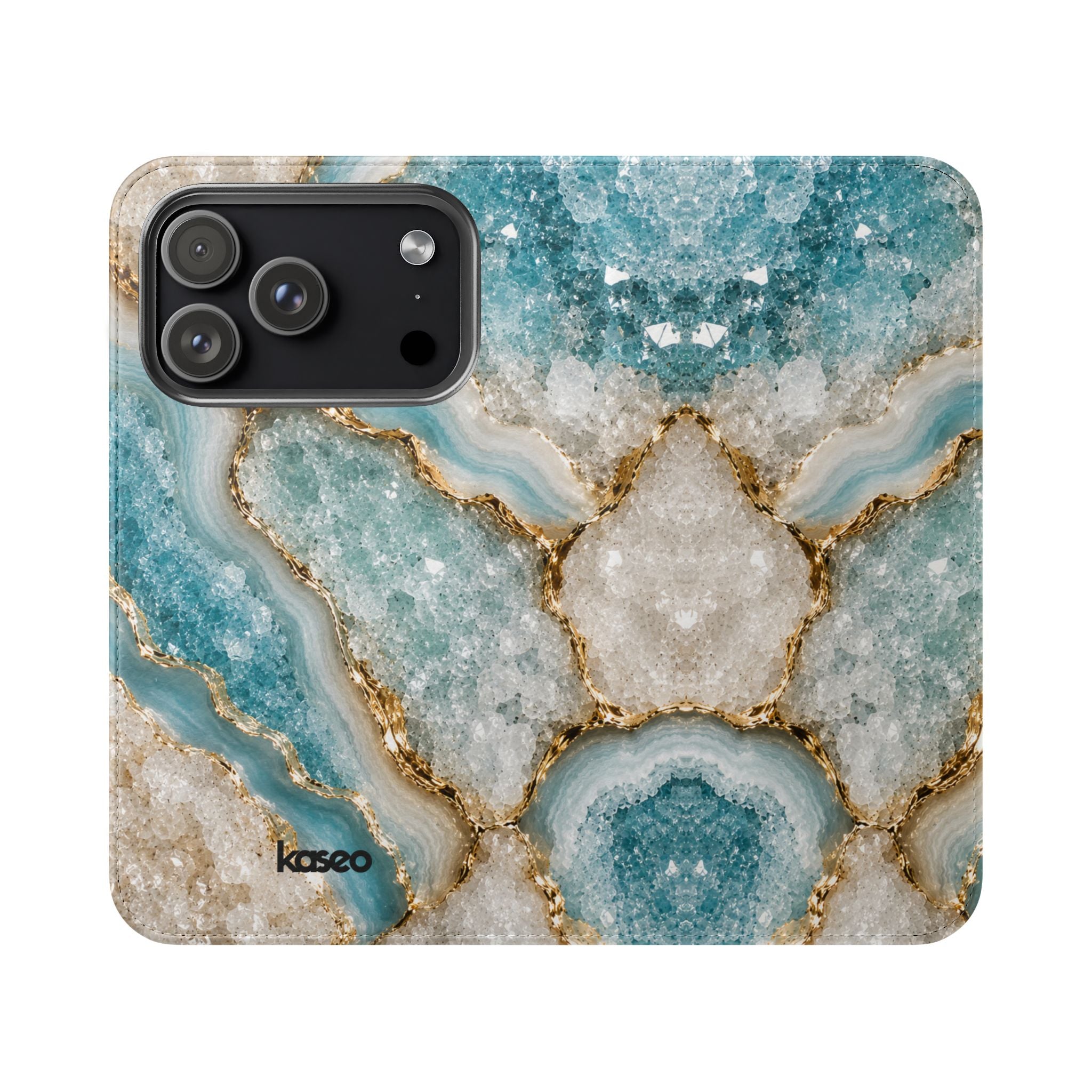 Crystal Aqua - Flip Phone Case