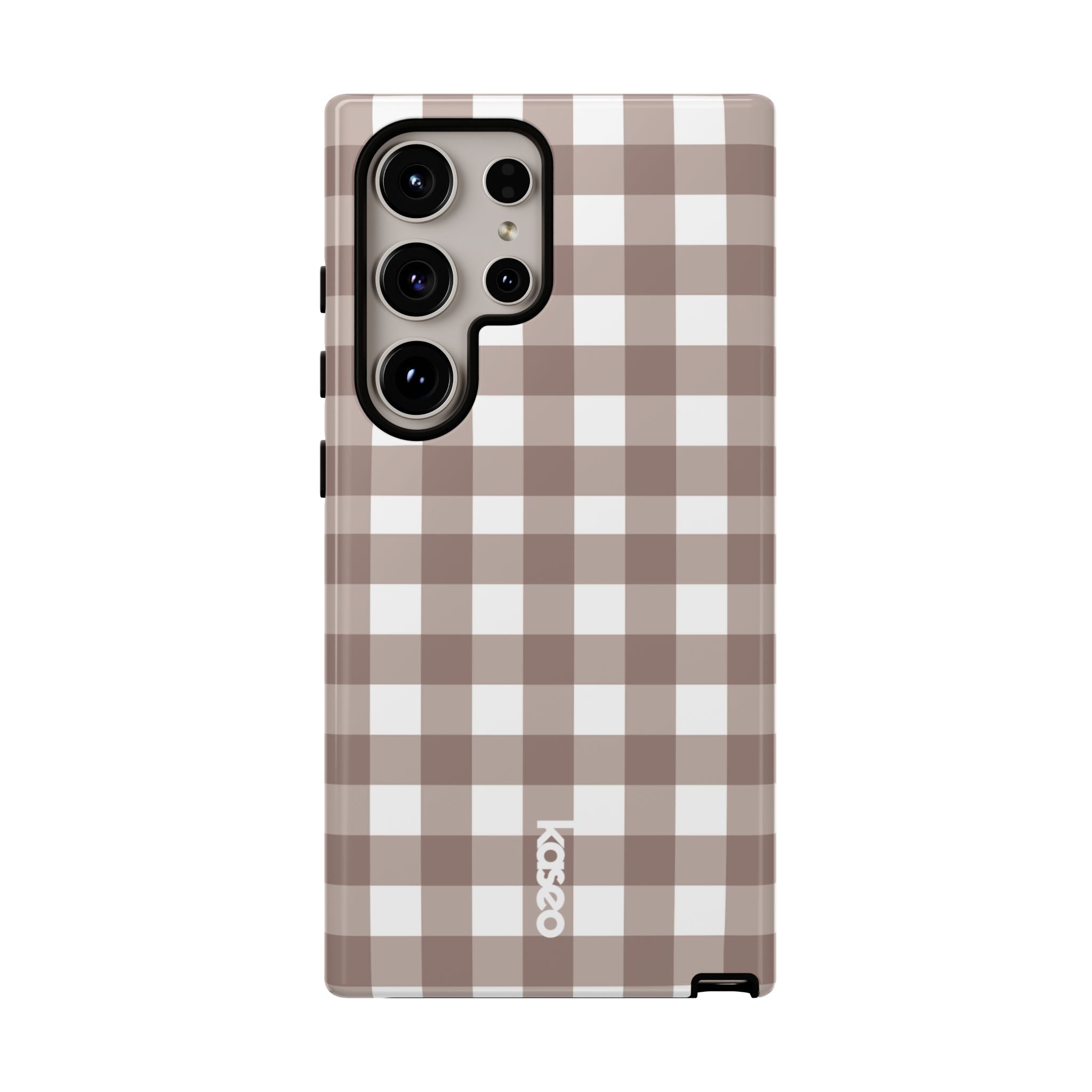 Gingham Brown