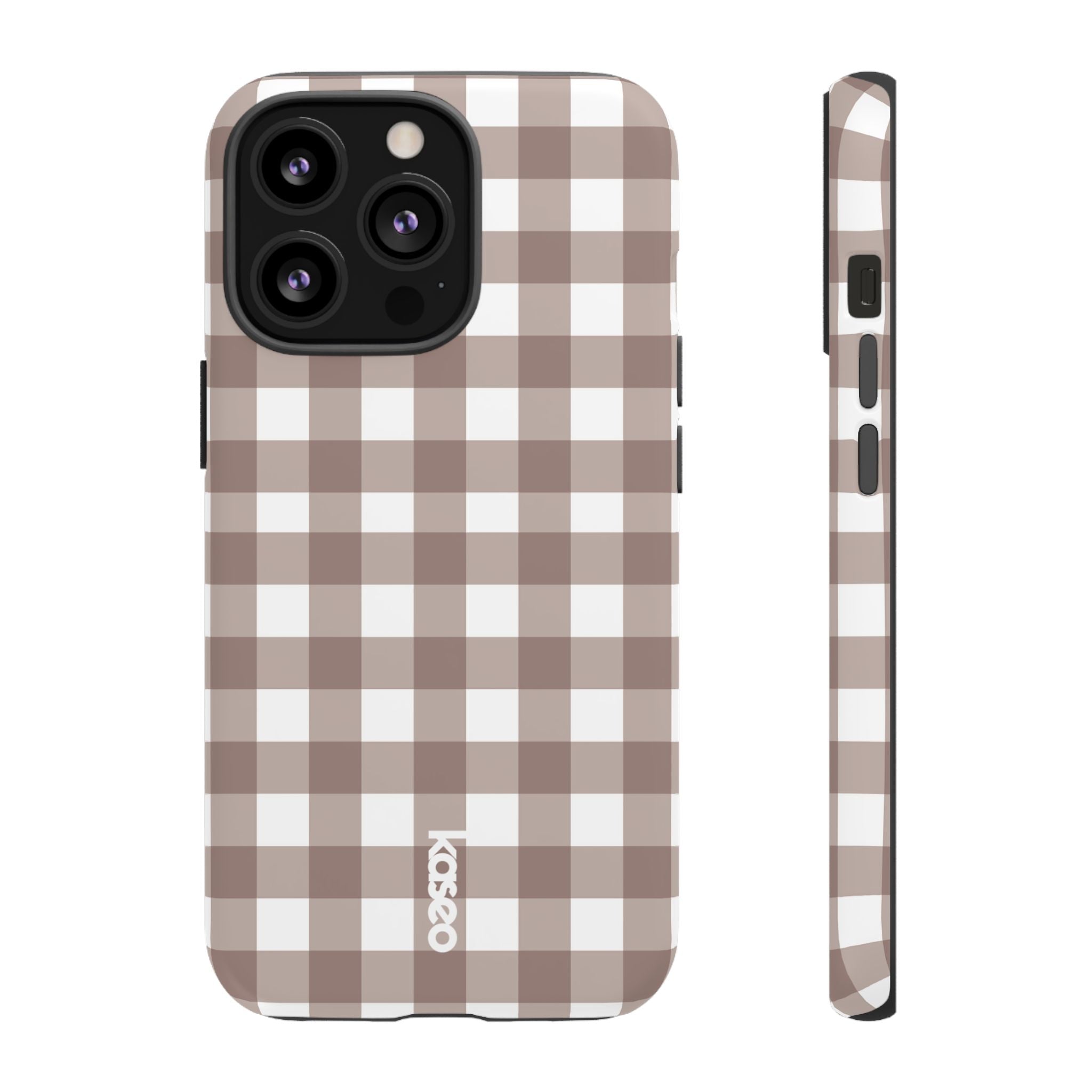 Gingham Brown