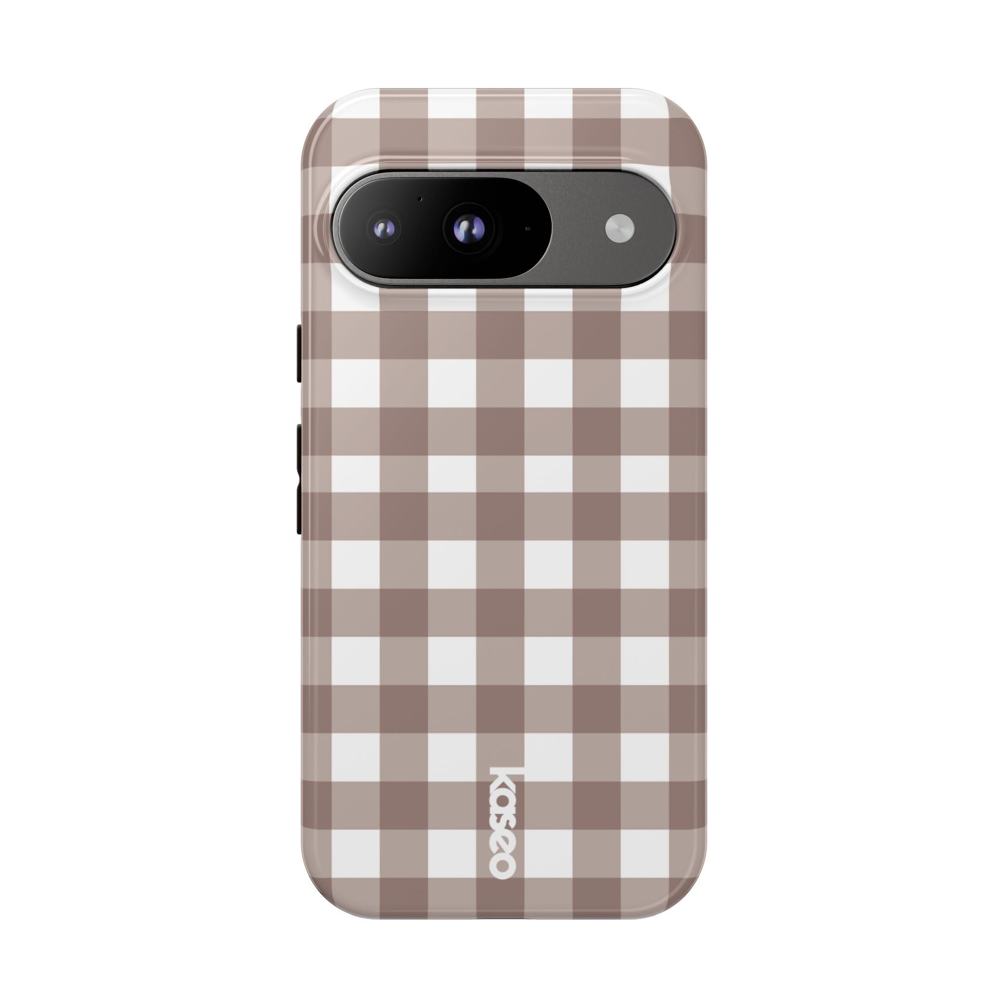 Gingham Brown