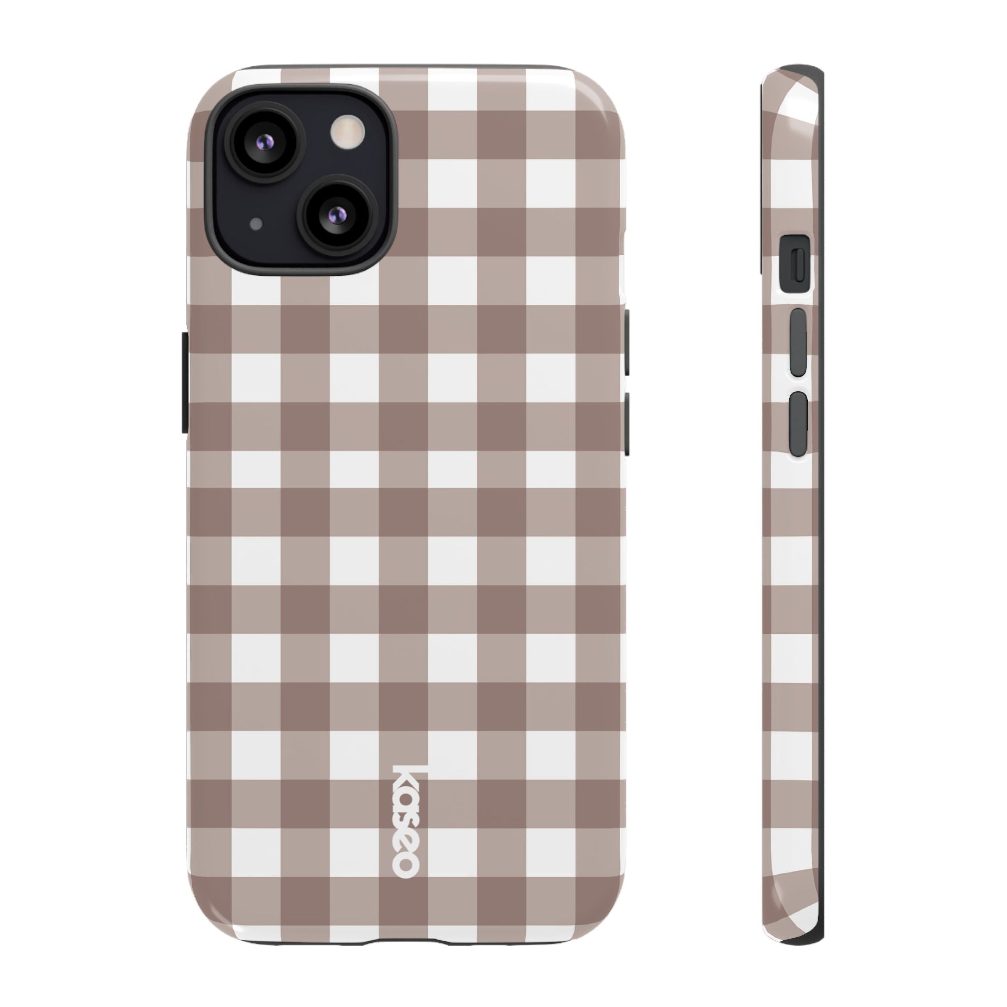 Gingham Brown