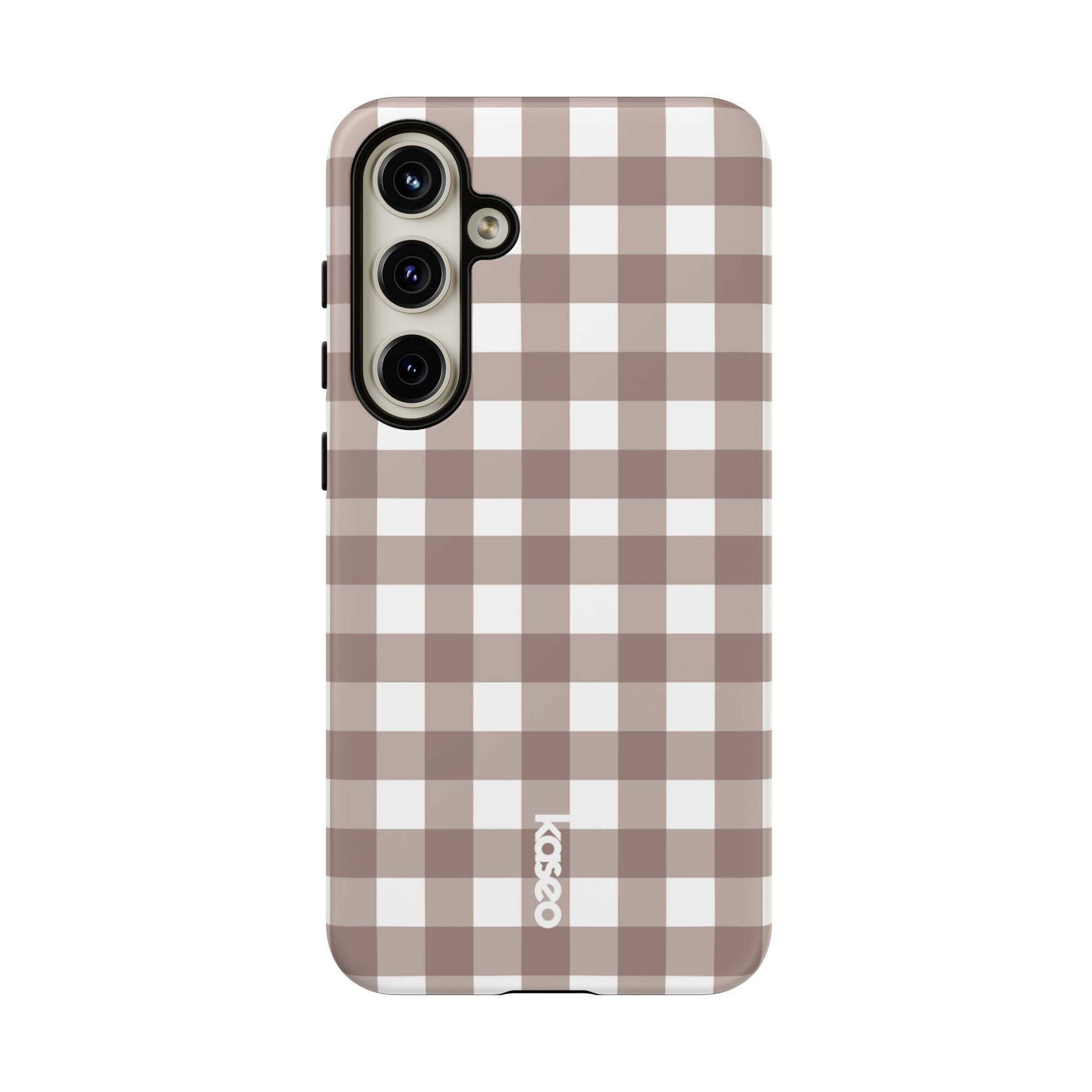 Gingham Brown
