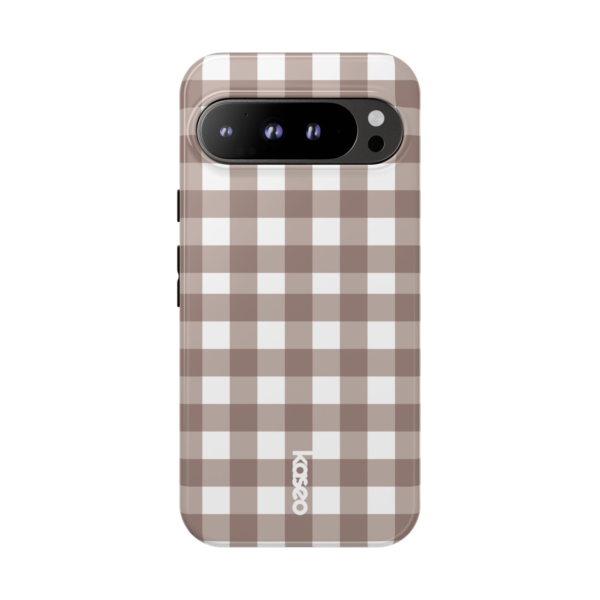 Gingham Brown