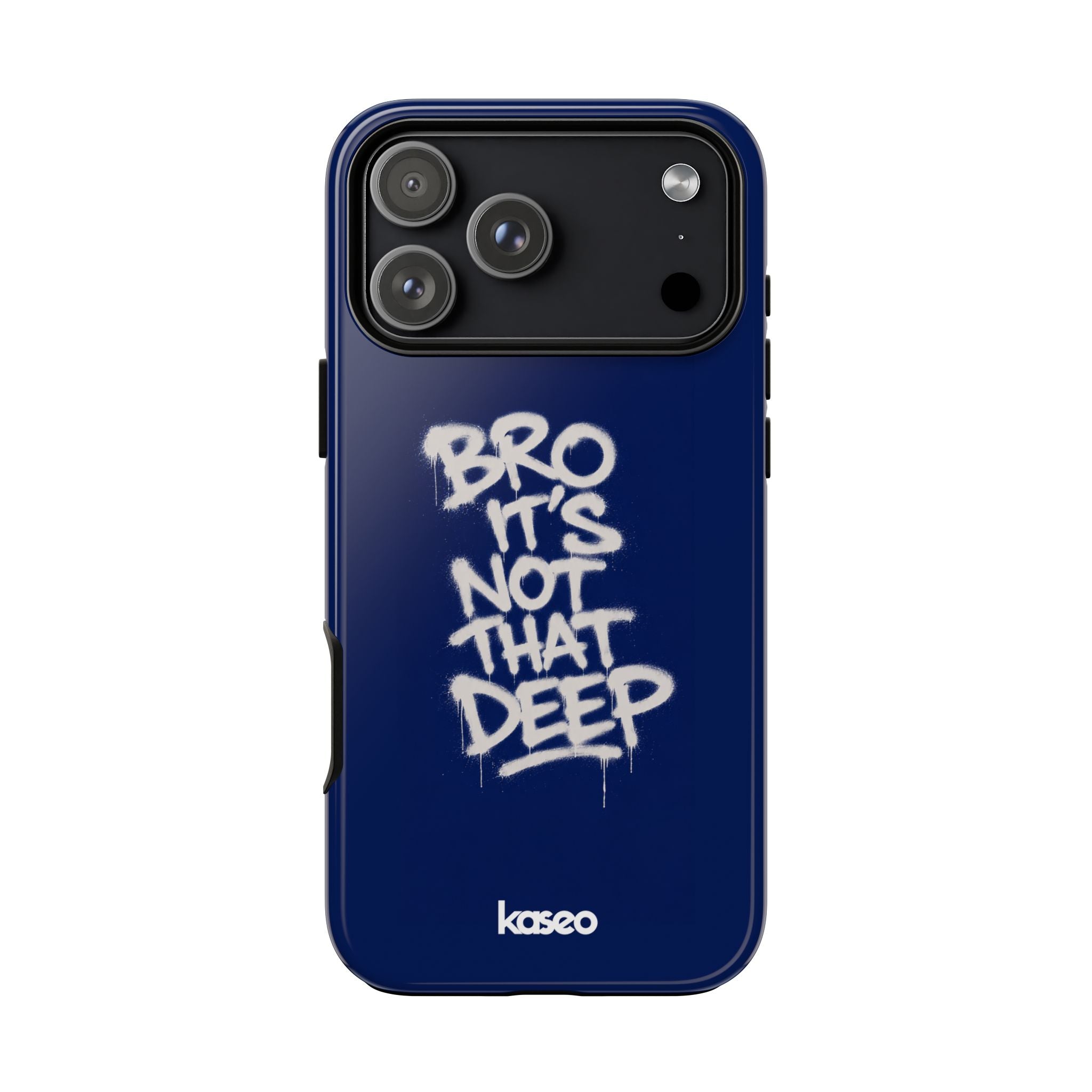 Not Deep wave line print tough phone case