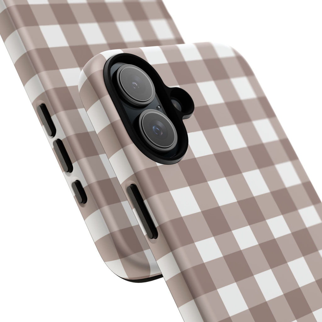 Gingham Brown