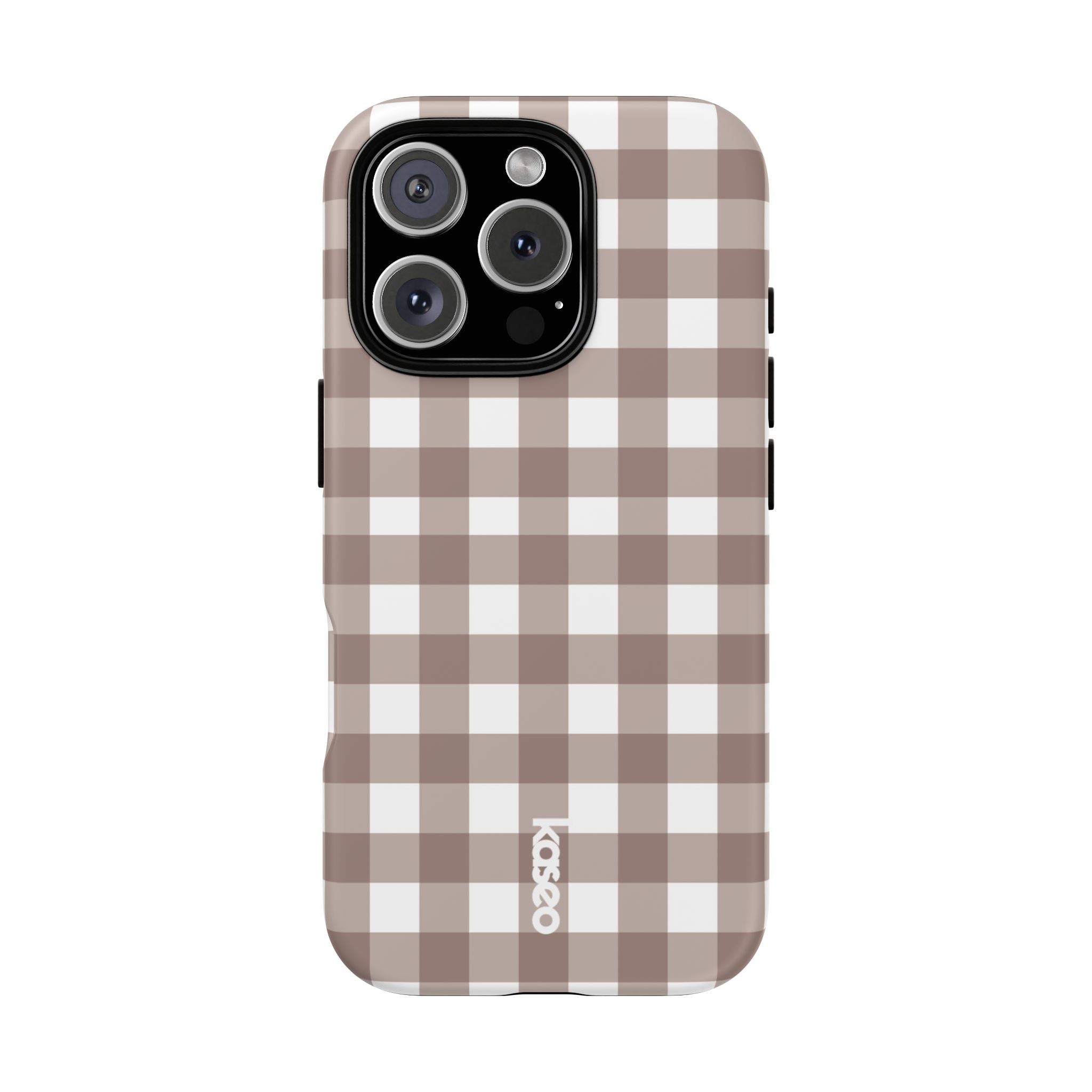 Gingham Brown