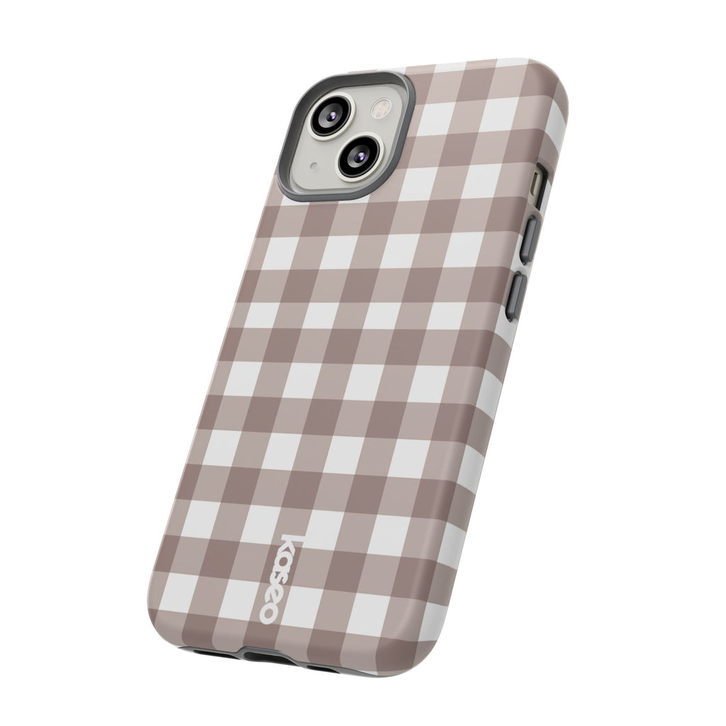Gingham Brown