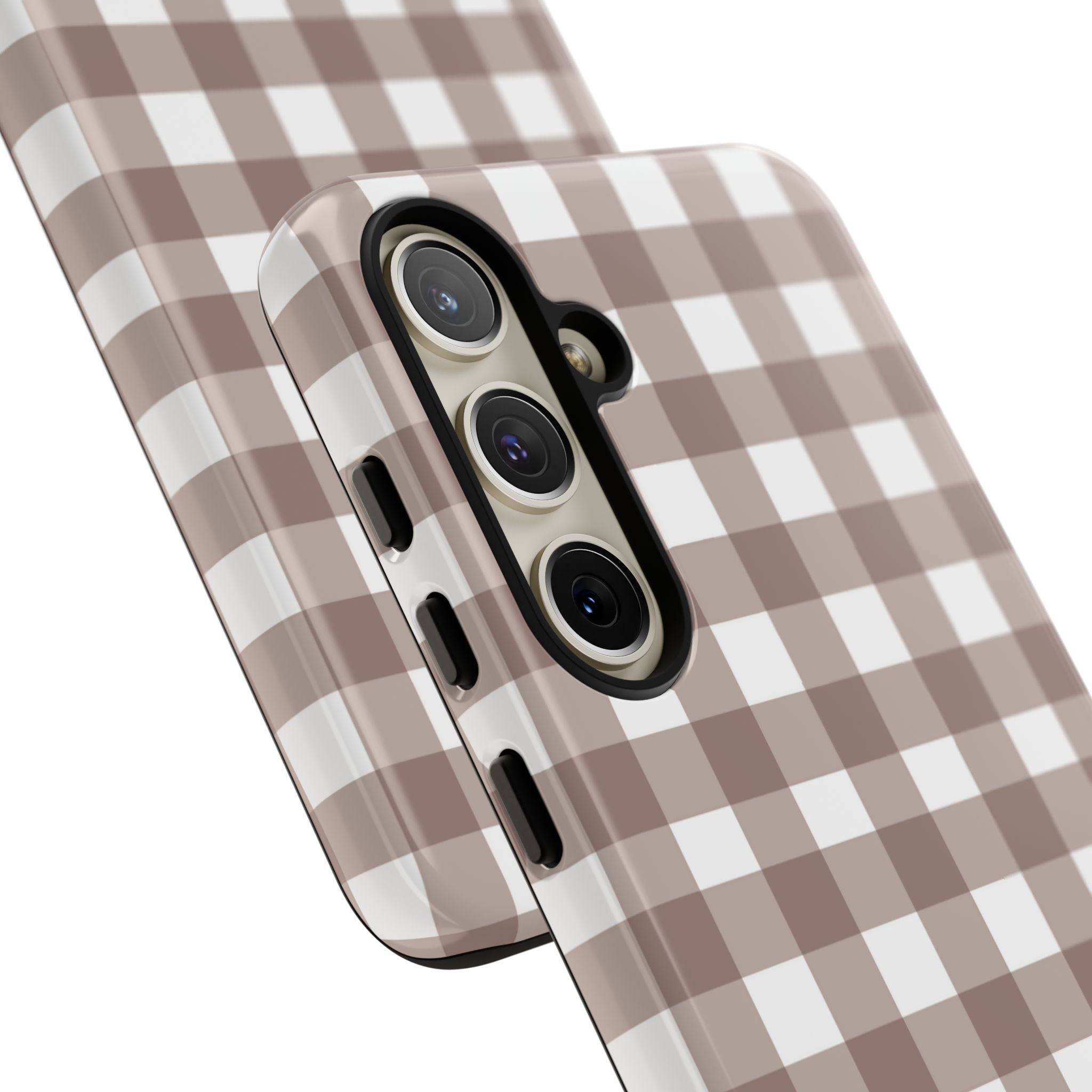 Gingham Brown