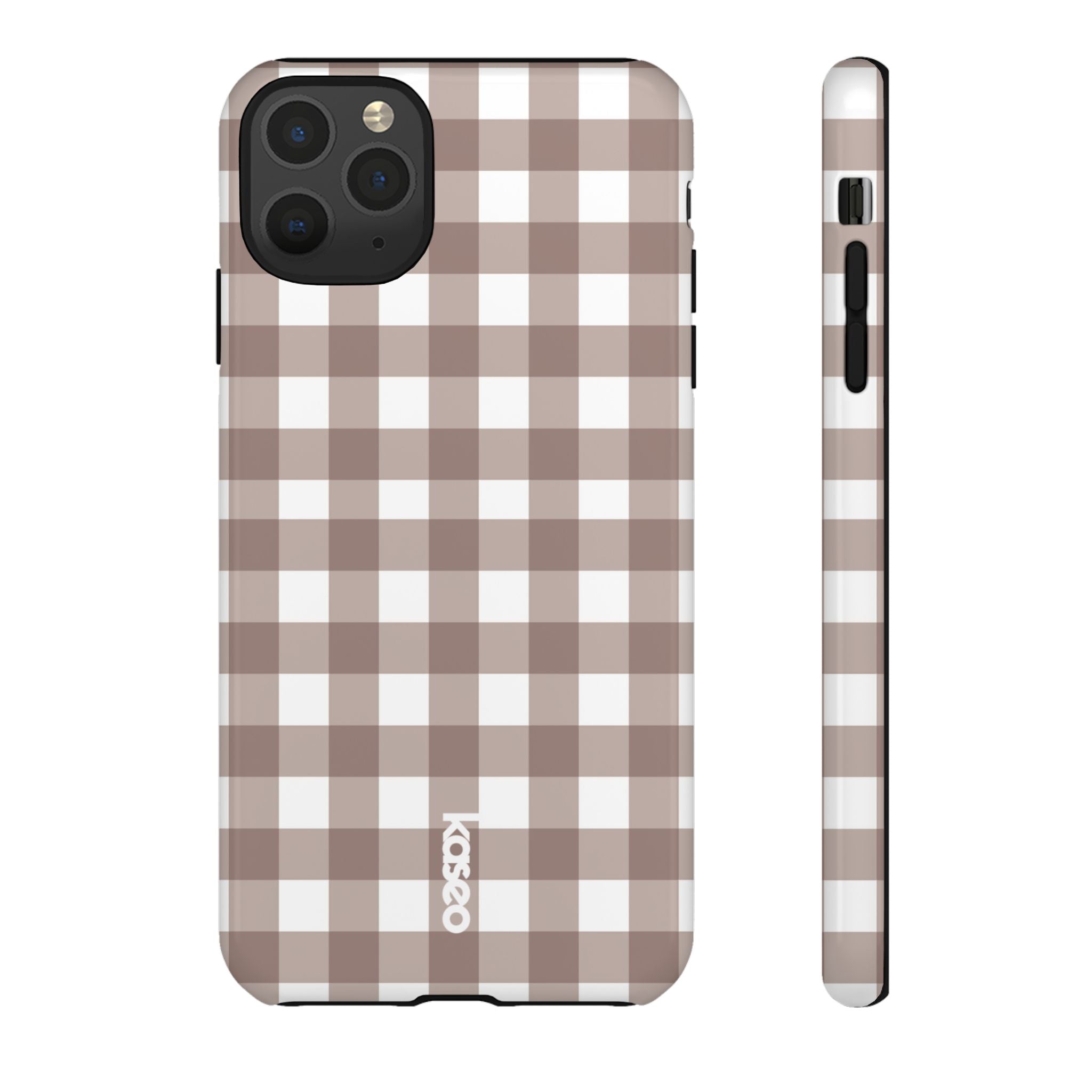 Gingham Brown