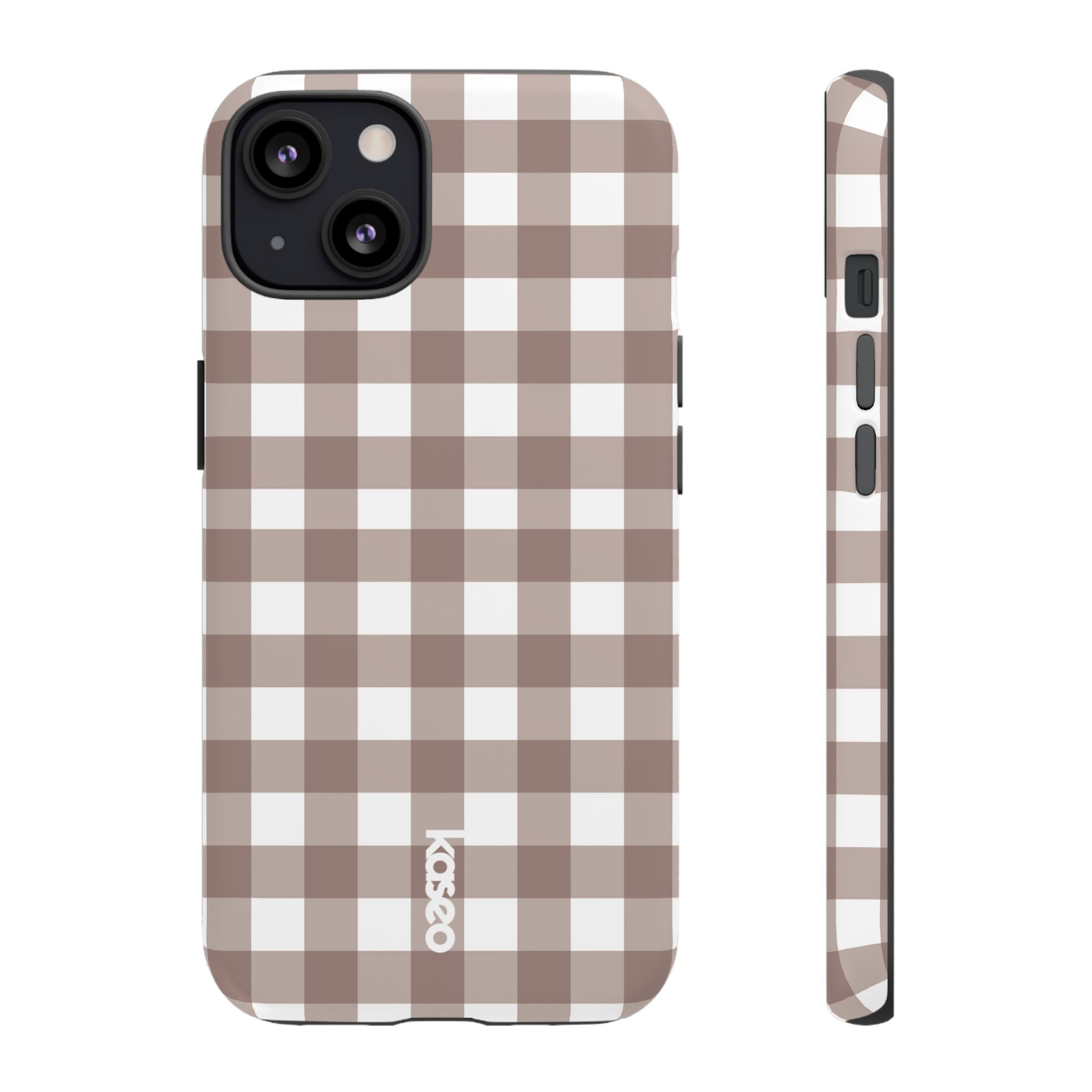 Gingham Brown