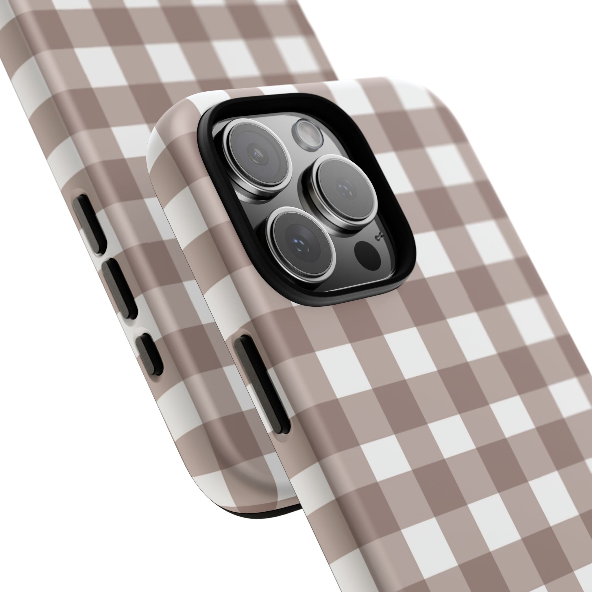 Gingham Brown